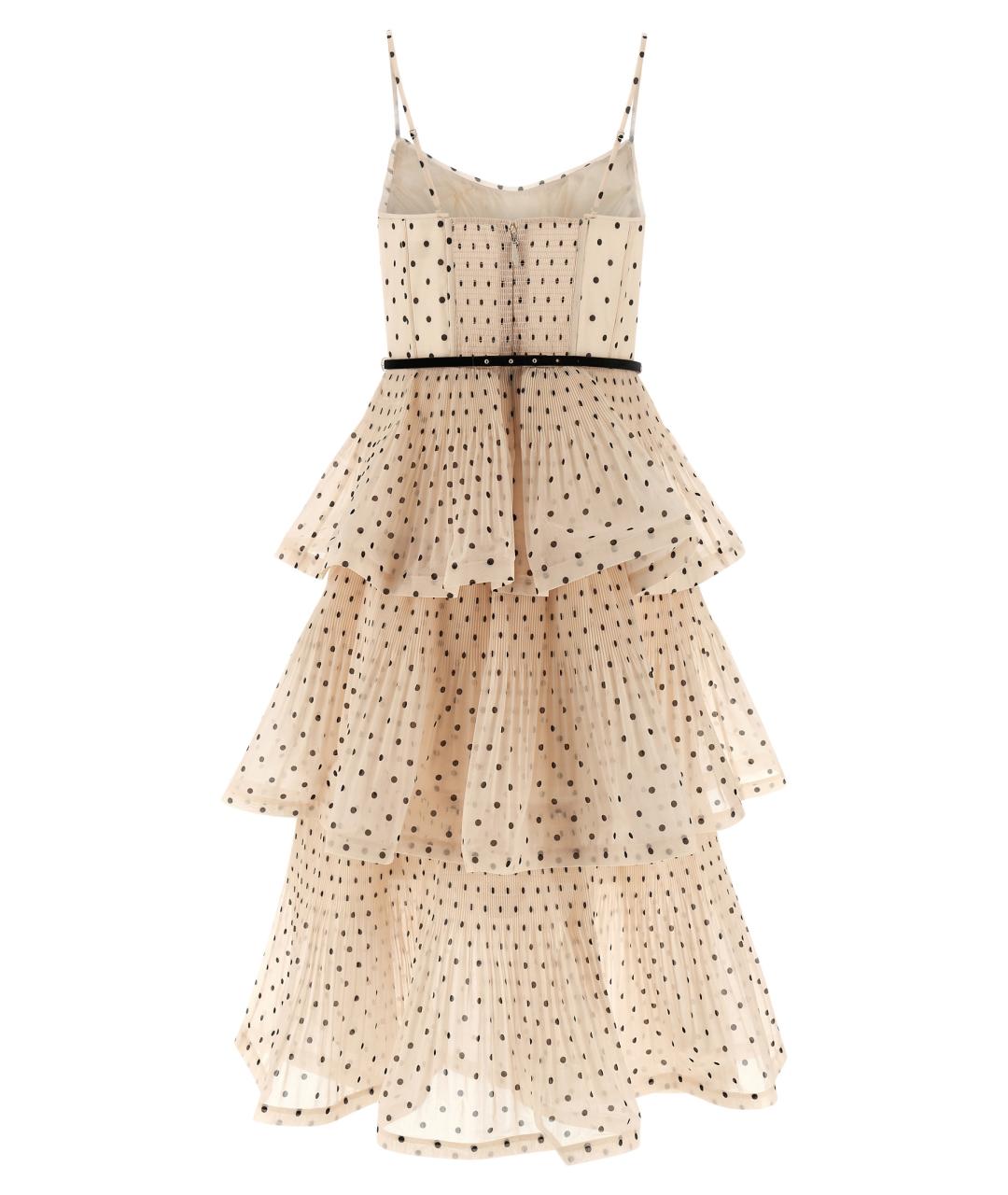 ZIMMERMANN Бежевое полиэстеровое коктейльное платье, фото 2