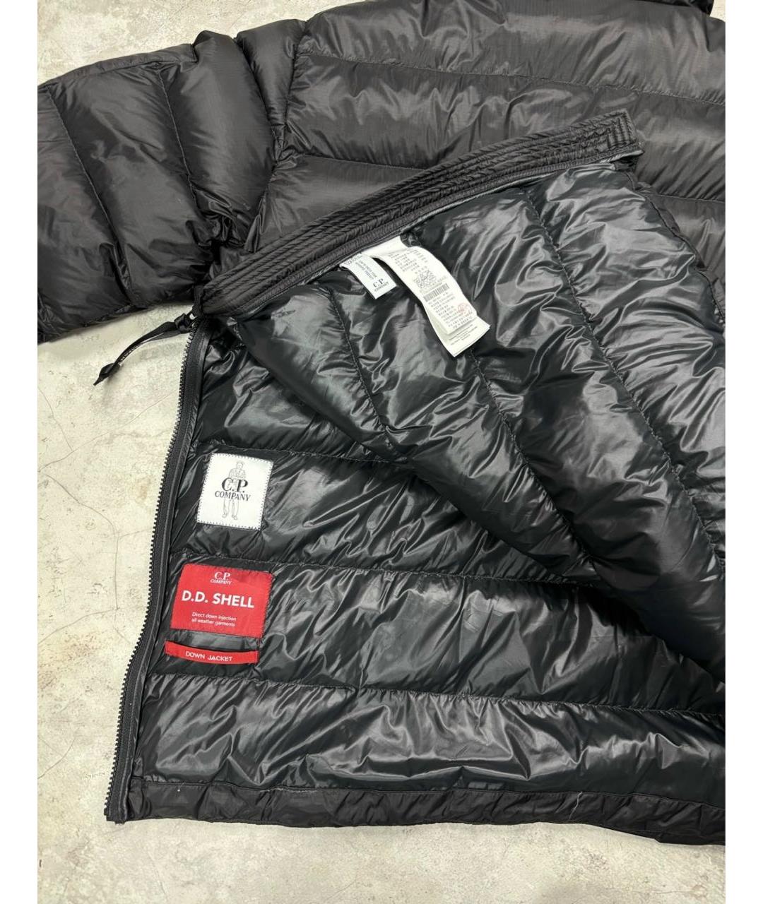CP COMPANY Черный полиамидовый пуховик, фото 5