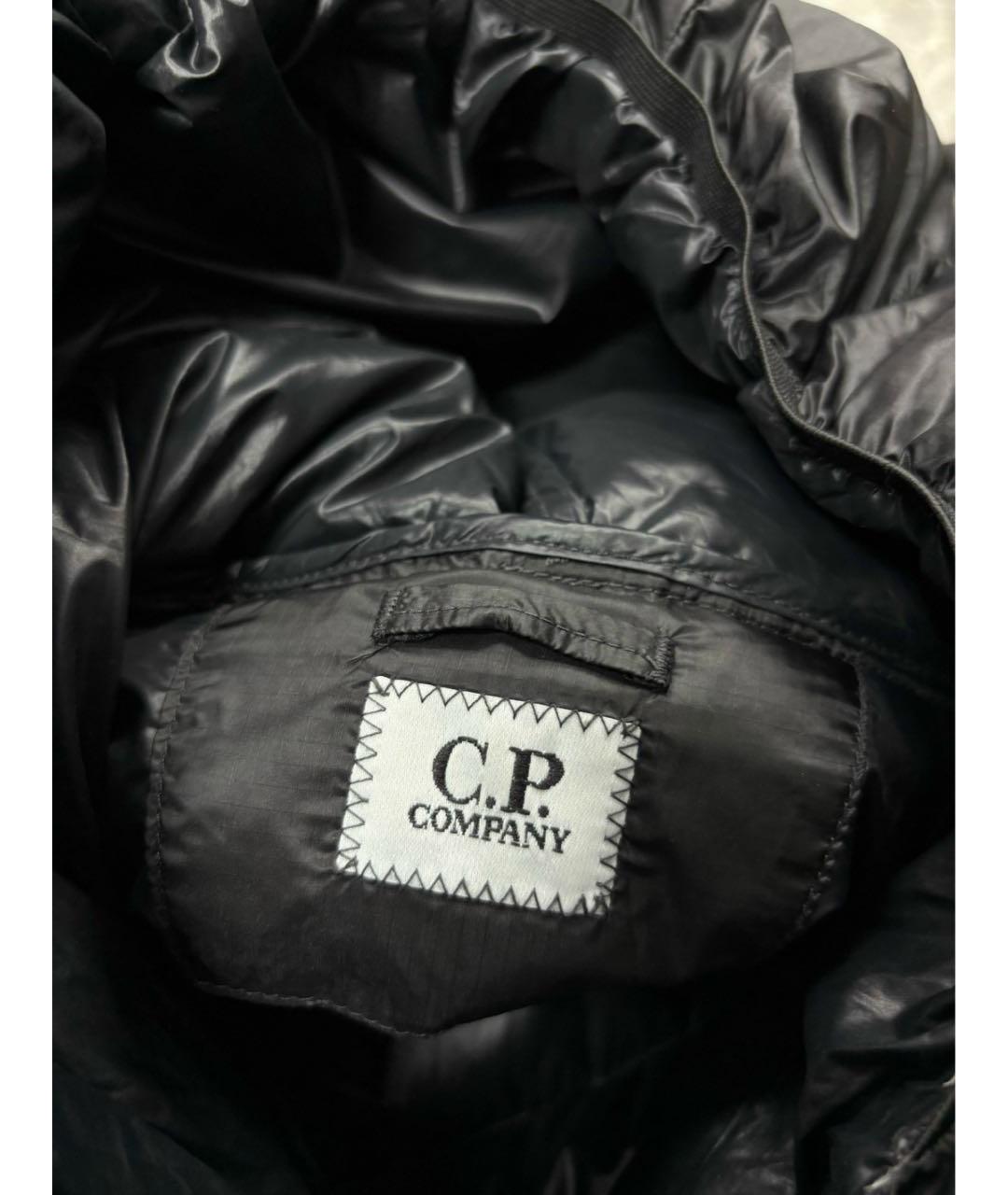 CP COMPANY Черный полиамидовый пуховик, фото 4