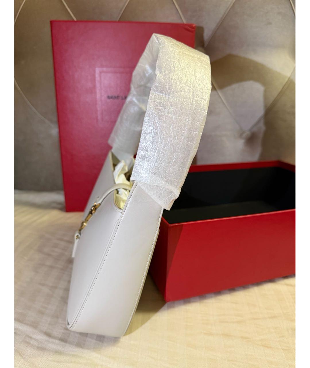 SAINT LAURENT Белая сумка с короткими ручками, фото 3