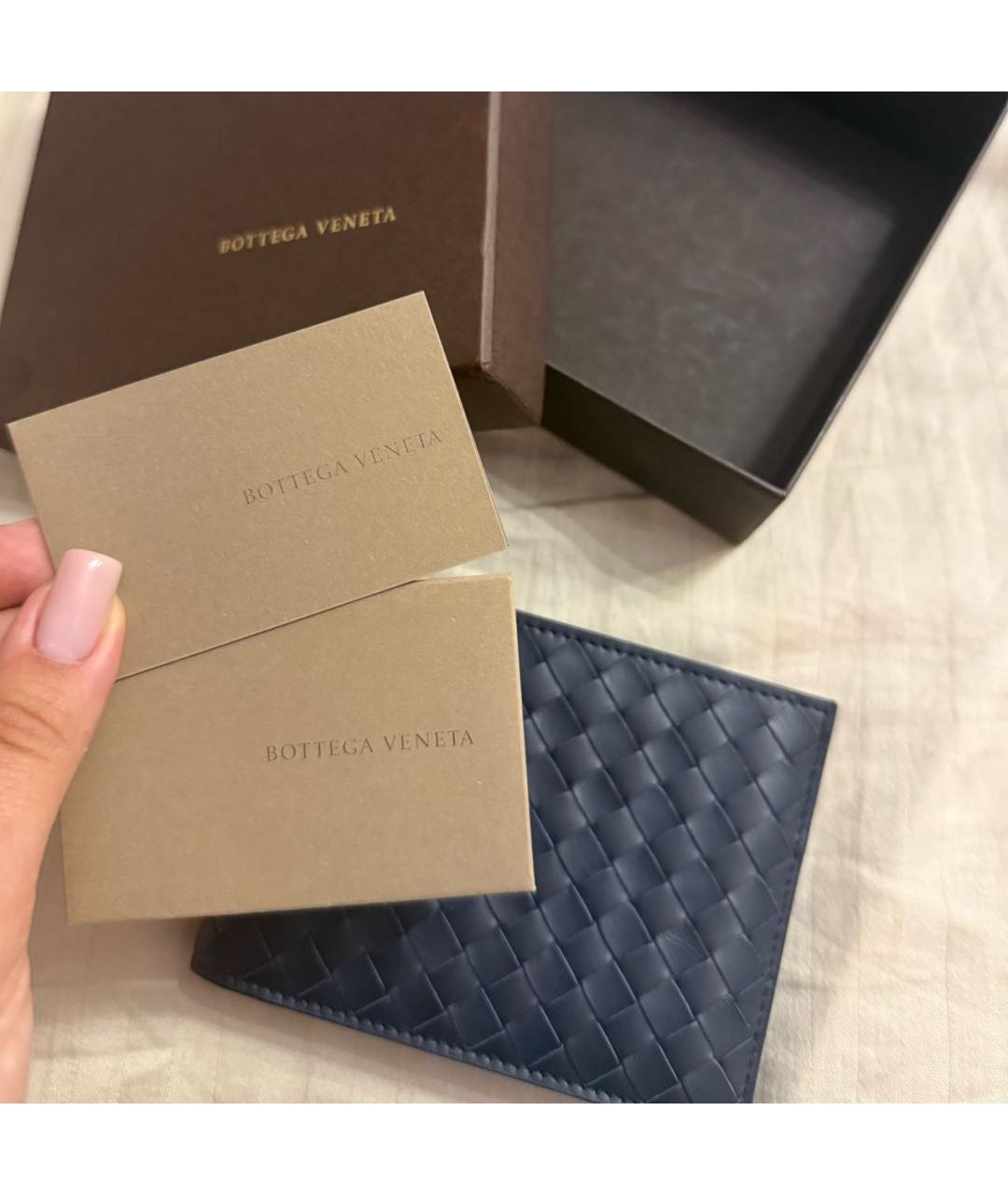 BOTTEGA VENETA Черный кожаный кошелек, фото 2