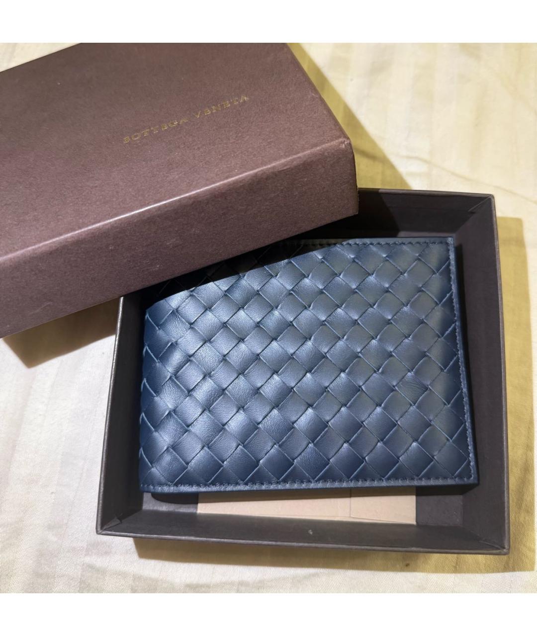 BOTTEGA VENETA Черный кожаный кошелек, фото 6