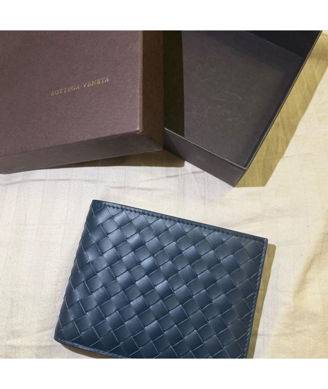 BOTTEGA VENETA Черный кожаный кошелек, фото 3