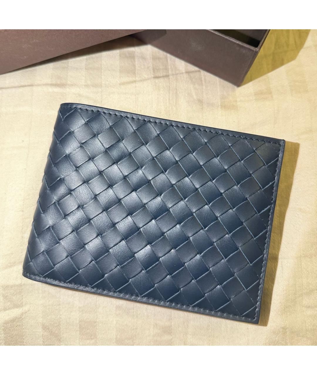 BOTTEGA VENETA Черный кожаный кошелек, фото 4