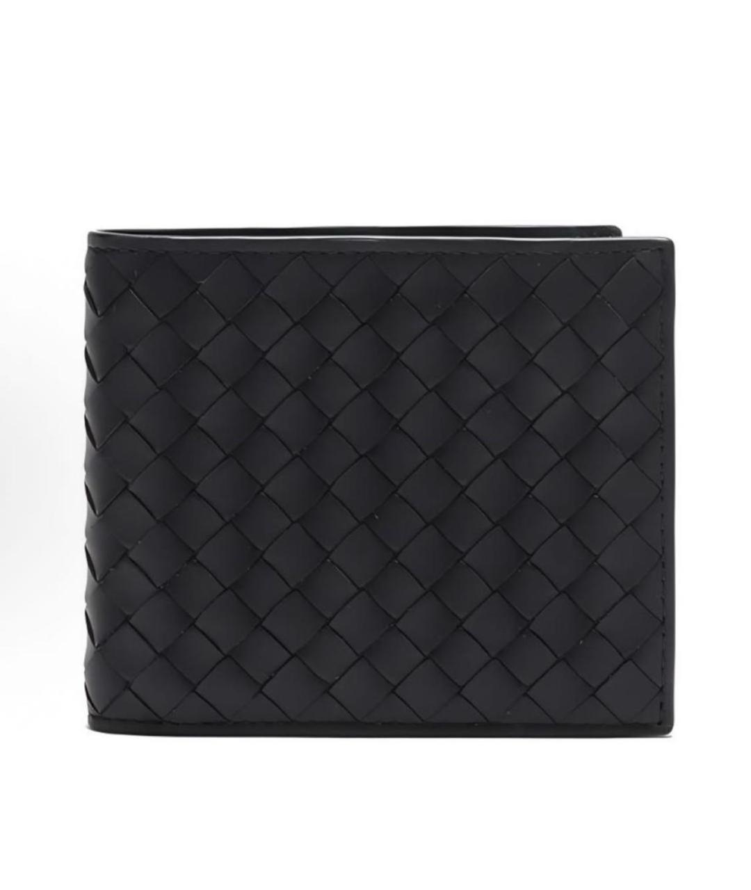 BOTTEGA VENETA Черный кожаный кошелек, фото 7