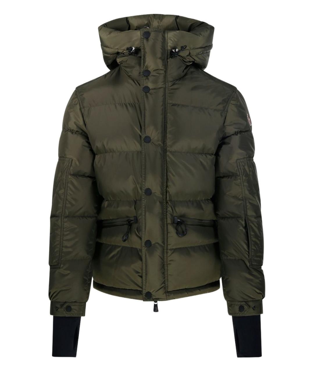 MONCLER GRENOBLE Зеленая полиэстеровая куртка, фото 1