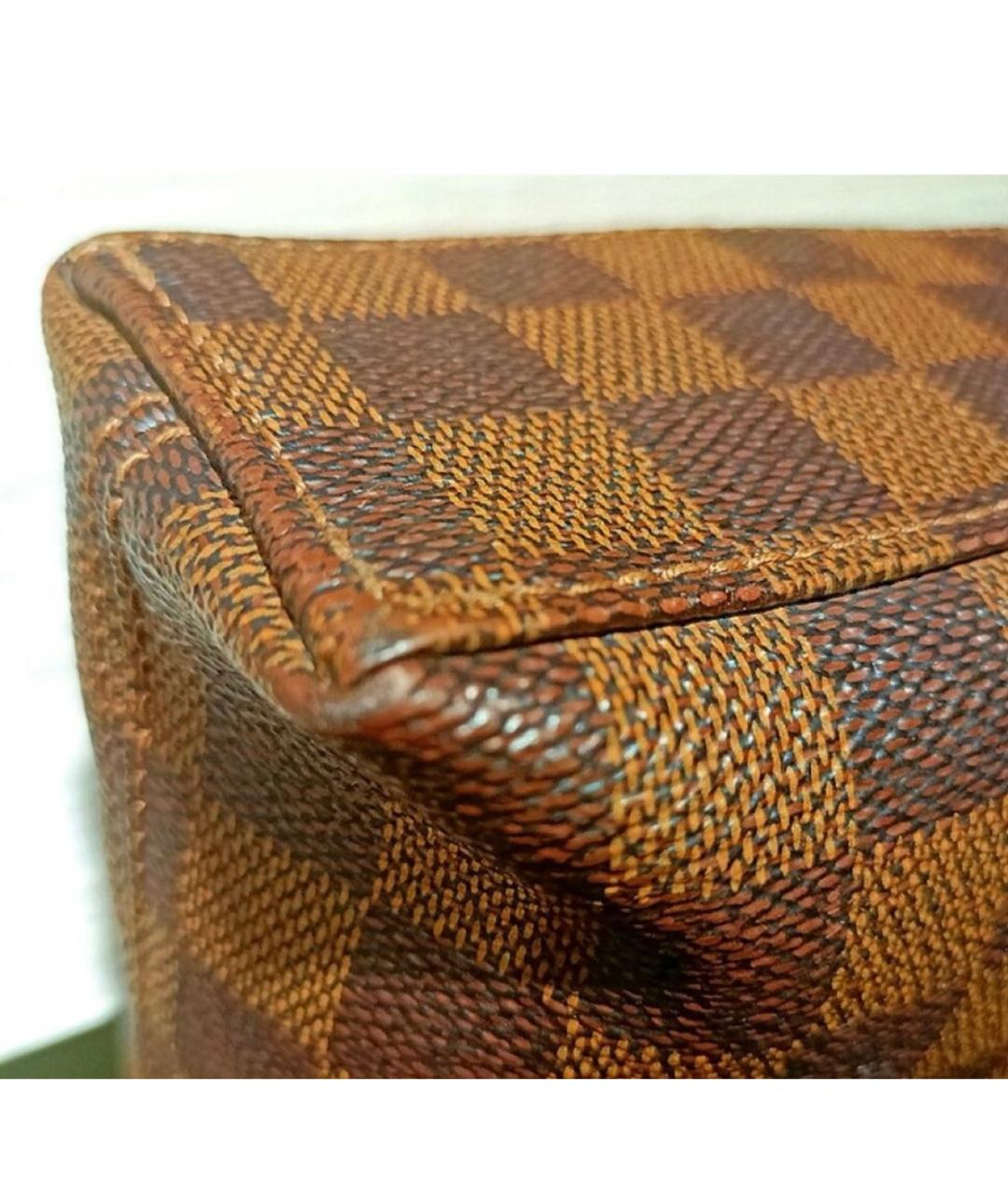 LOUIS VUITTON Коричневый портфель из искусственной кожи, фото 5