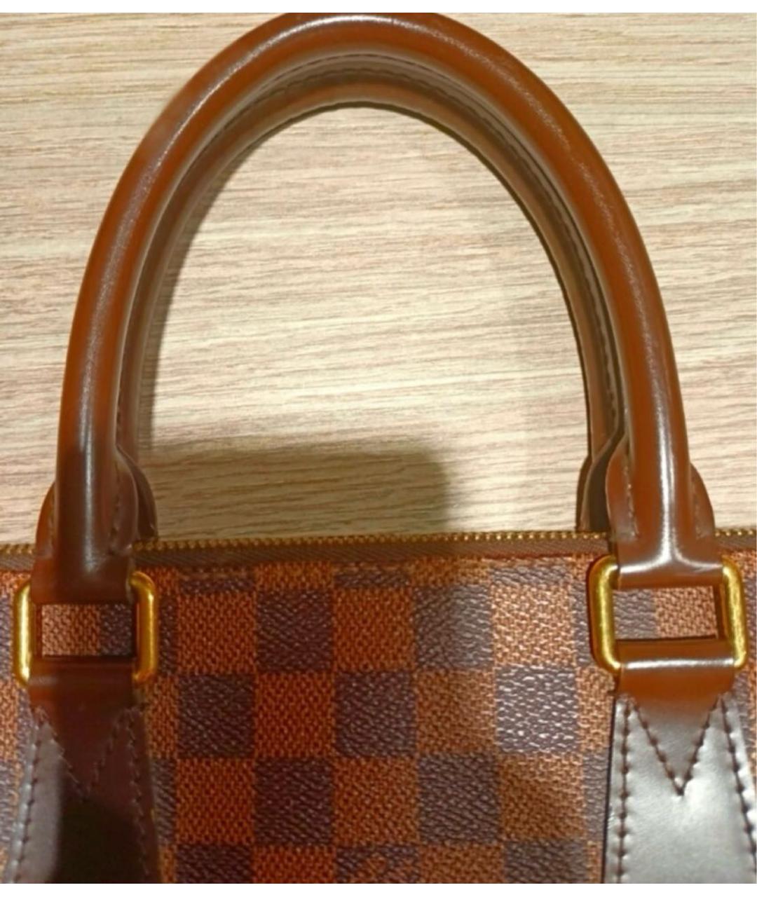 LOUIS VUITTON Коричневый портфель из искусственной кожи, фото 6