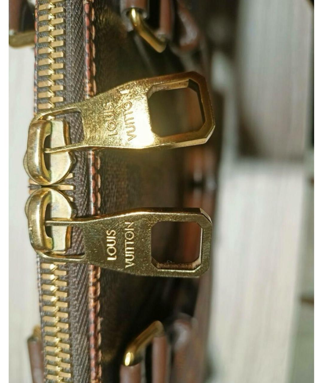 LOUIS VUITTON Коричневый портфель из искусственной кожи, фото 3
