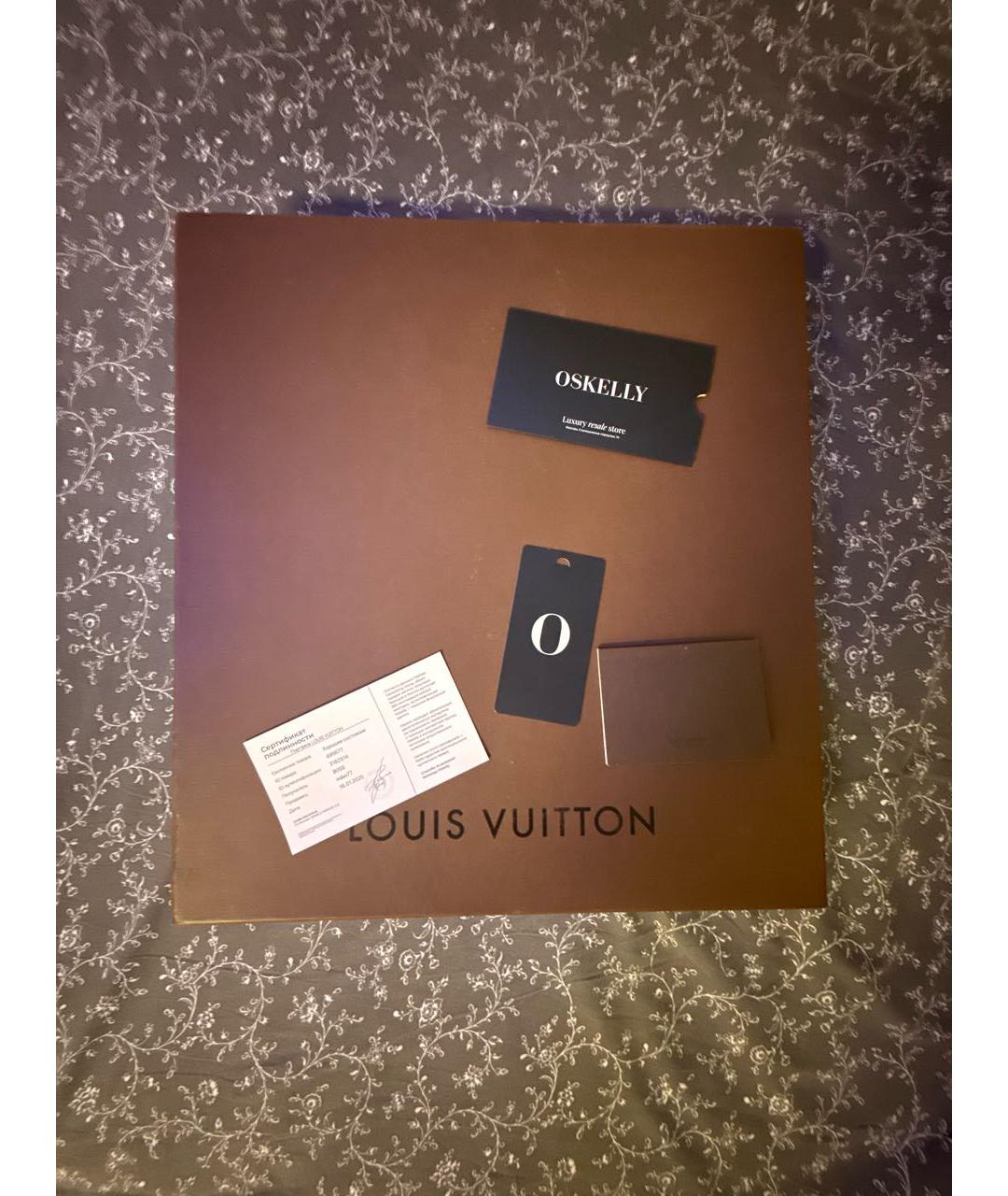 LOUIS VUITTON Коричневый портфель из искусственной кожи, фото 2