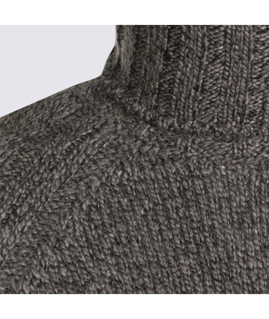 ZEGNA Серый кашемировый джемпер / свитер, фото 3
