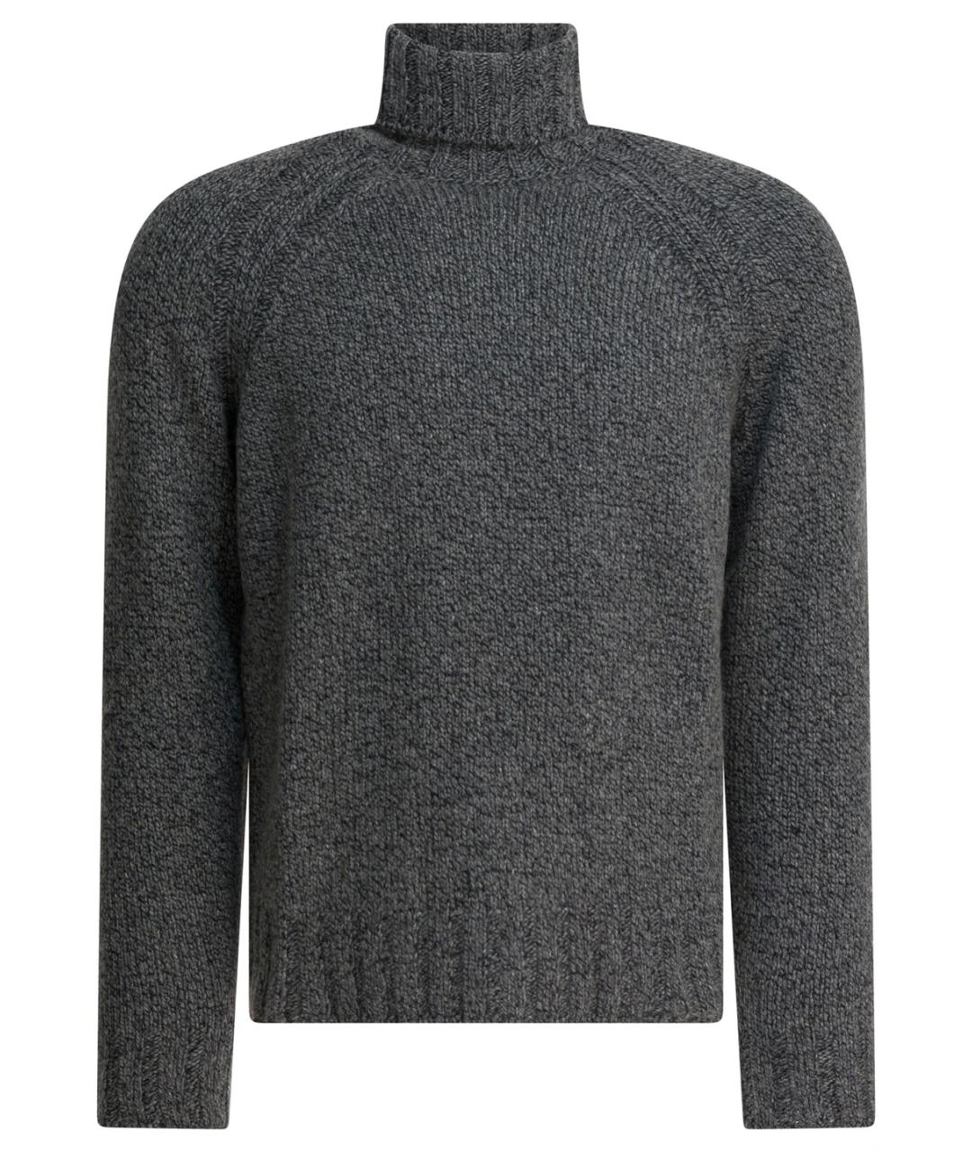 ZEGNA Серый кашемировый джемпер / свитер, фото 1