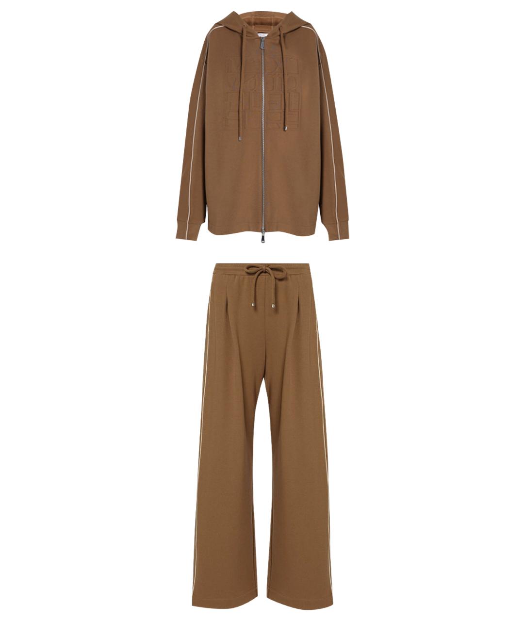 MAX MARA Горчичный хлопковый костюм с брюками, фото 1