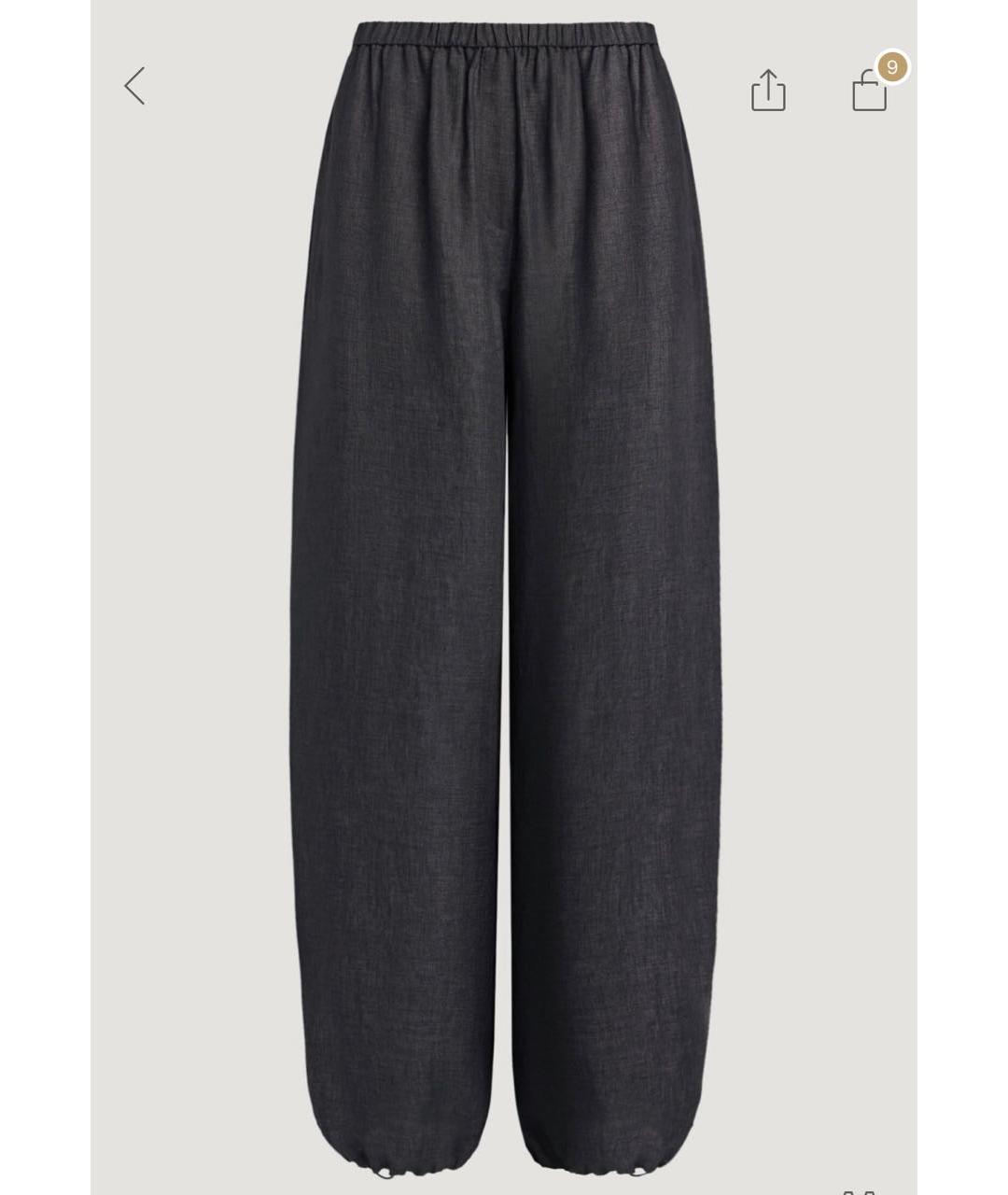 12 STOREEZ Серый льняной костюм с брюками, фото 2