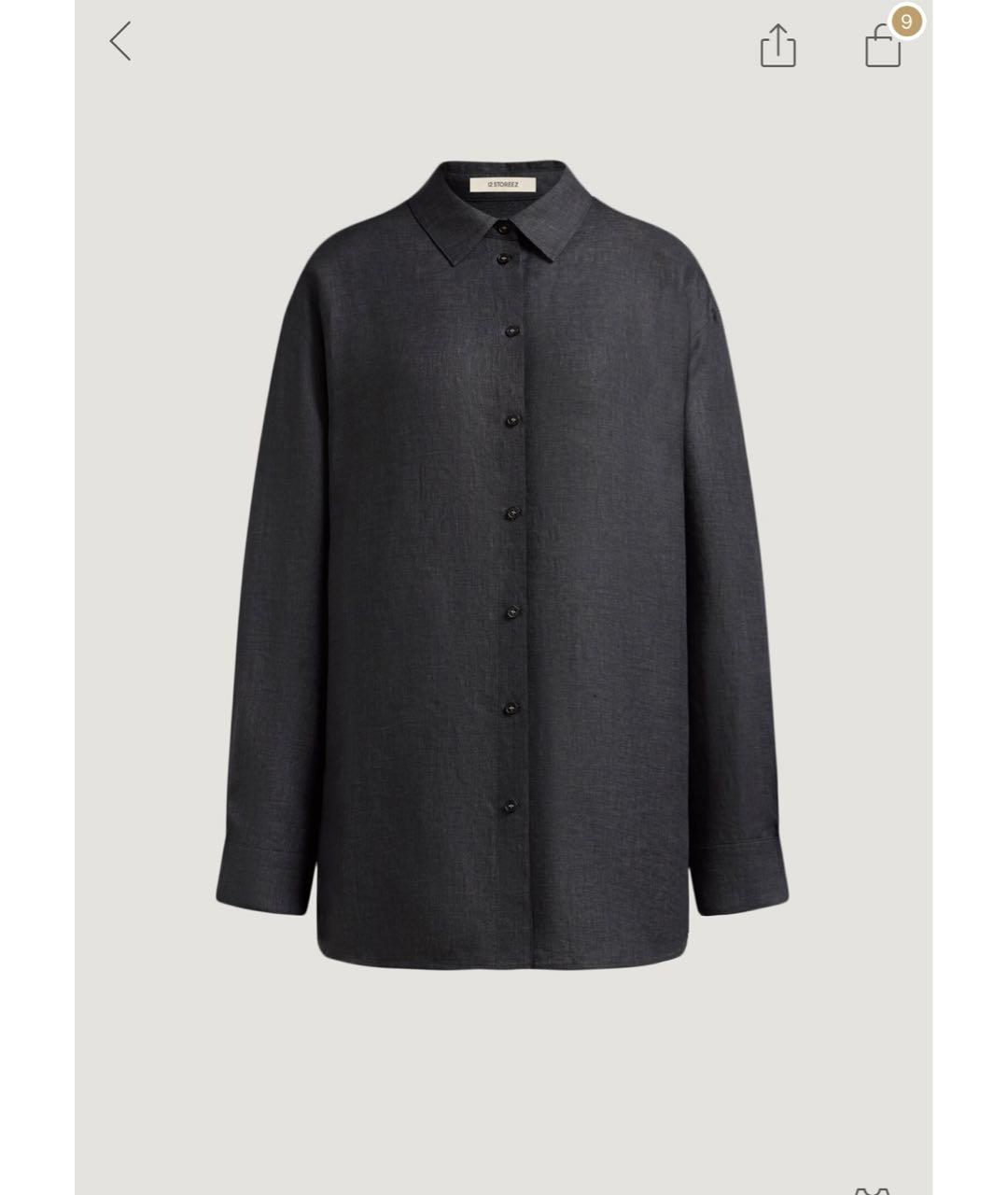 12 STOREEZ Серый льняной костюм с брюками, фото 9