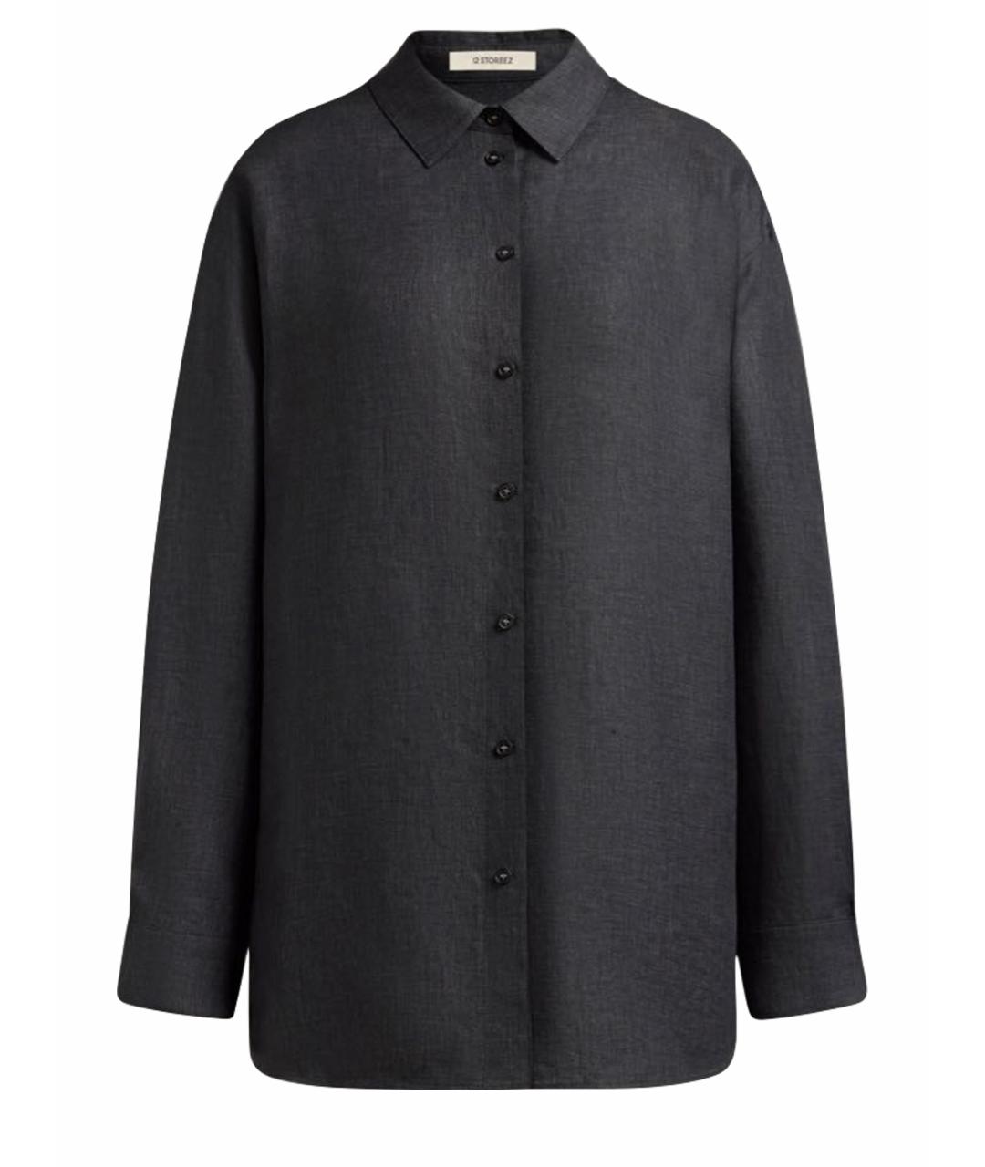 12 STOREEZ Серый льняной костюм с брюками, фото 1