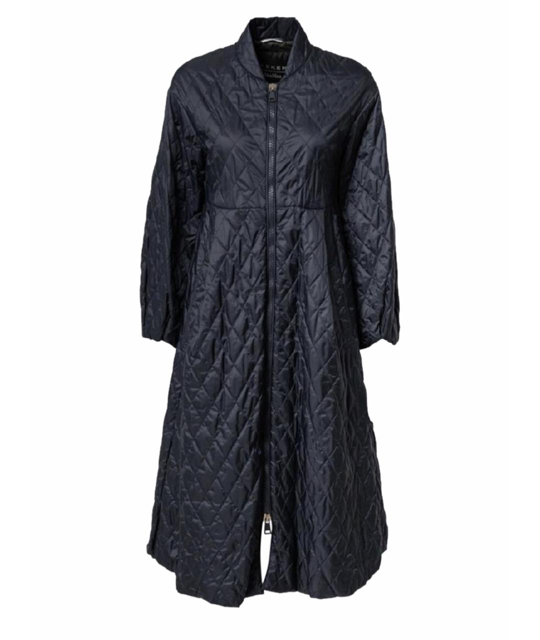 WEEKEND MAX MARA Темно-синяя полиэстеровая куртка, фото 1