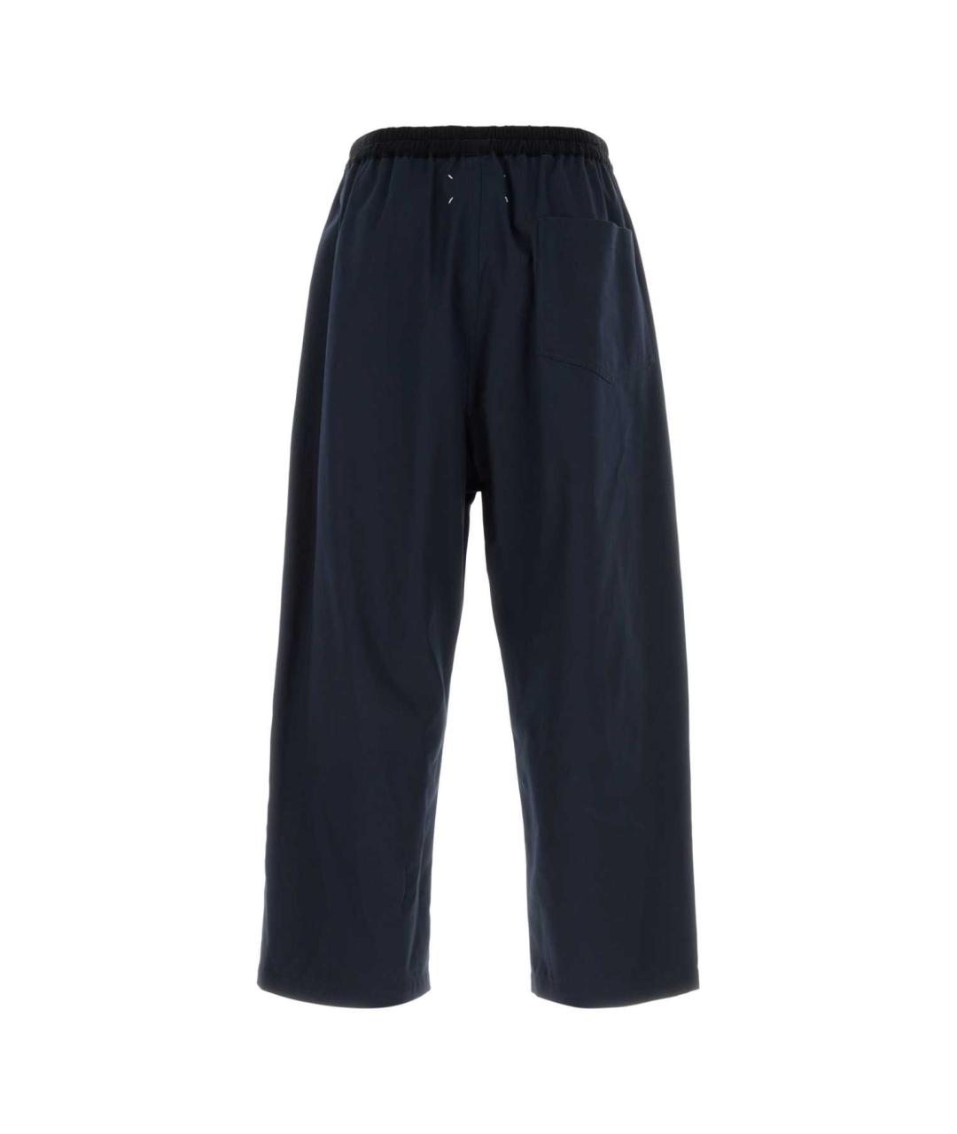 MAISON MARGIELA Синие хлопковые повседневные брюки, фото 2