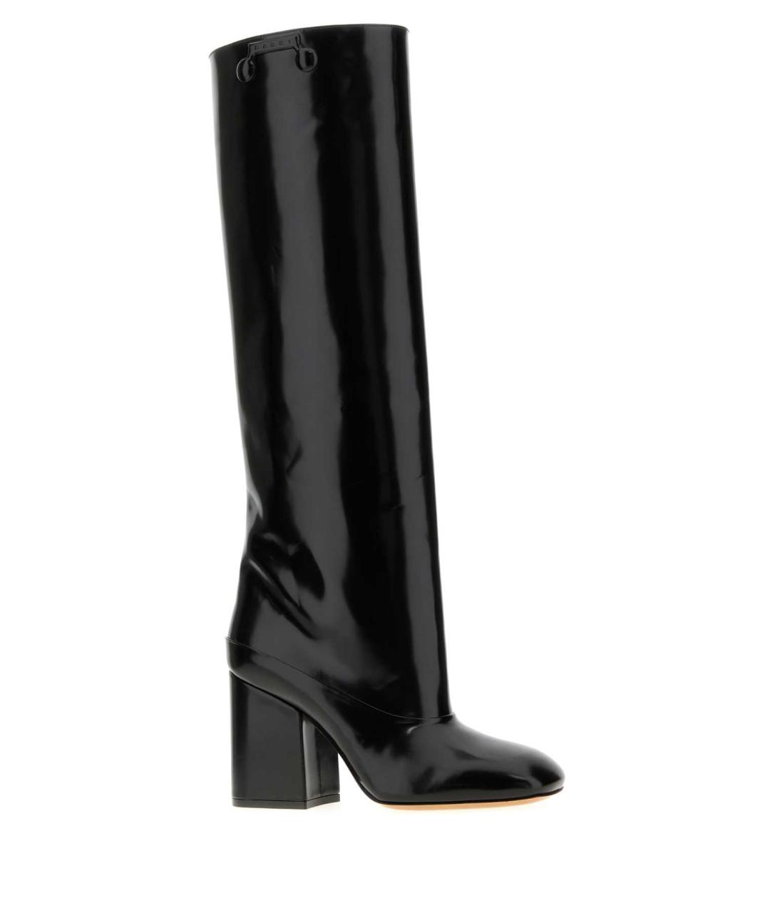 MARNI Черные кожаные сапоги, фото 2