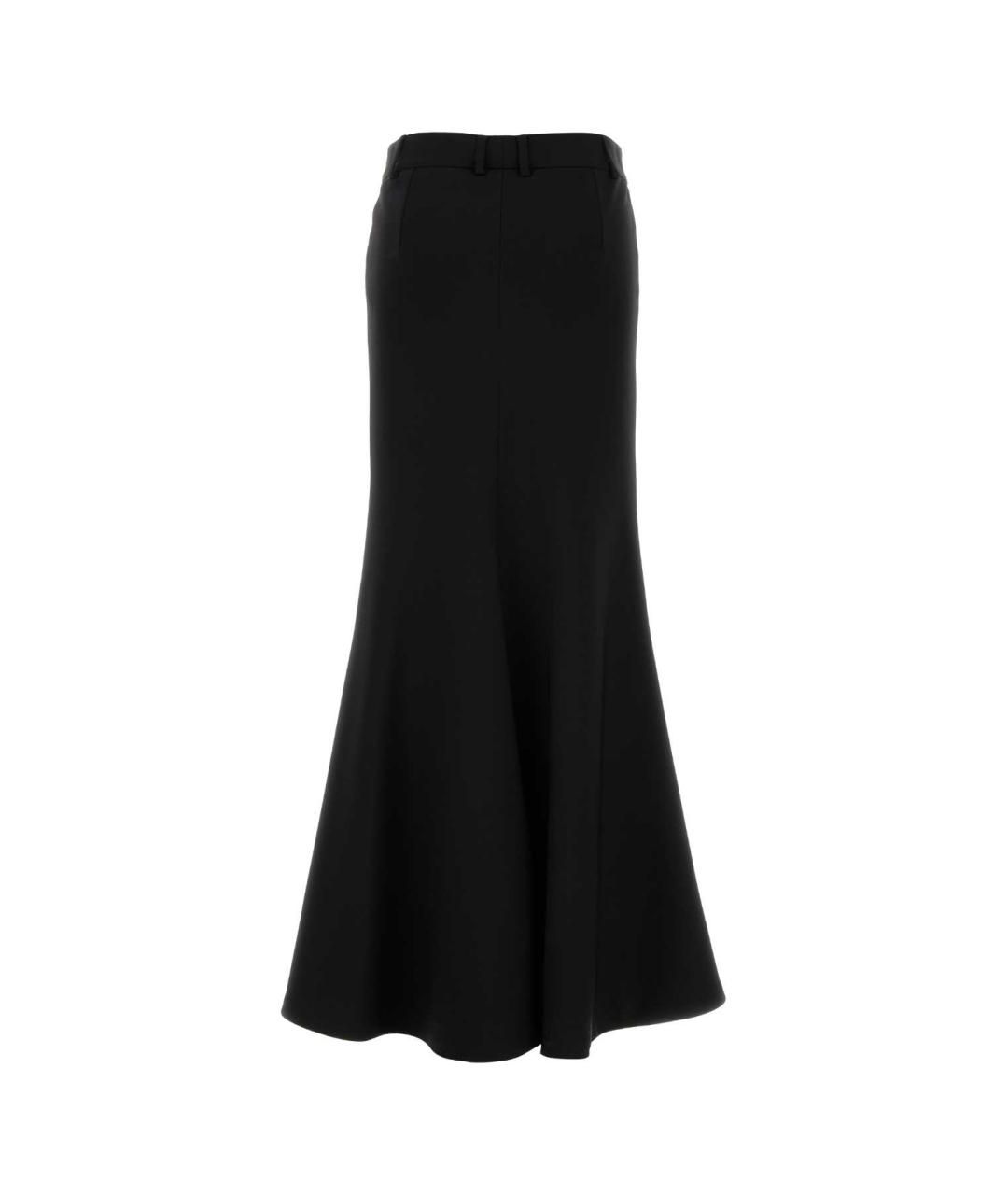 BALENCIAGA Черная шерстяная юбка макси, фото 2