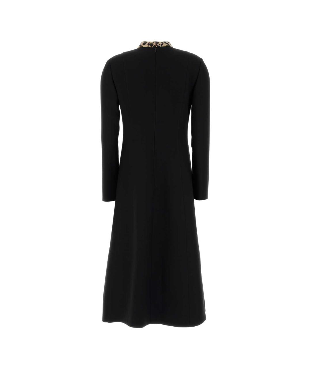 VALENTINO Черное шерстяное коктейльное платье, фото 2