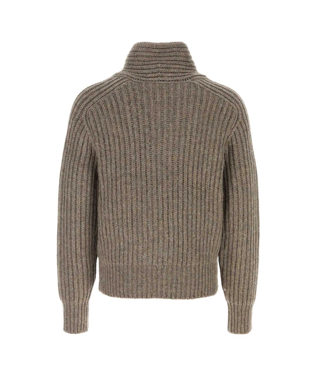 BURBERRY Серый шерстяной джемпер / свитер, фото 2