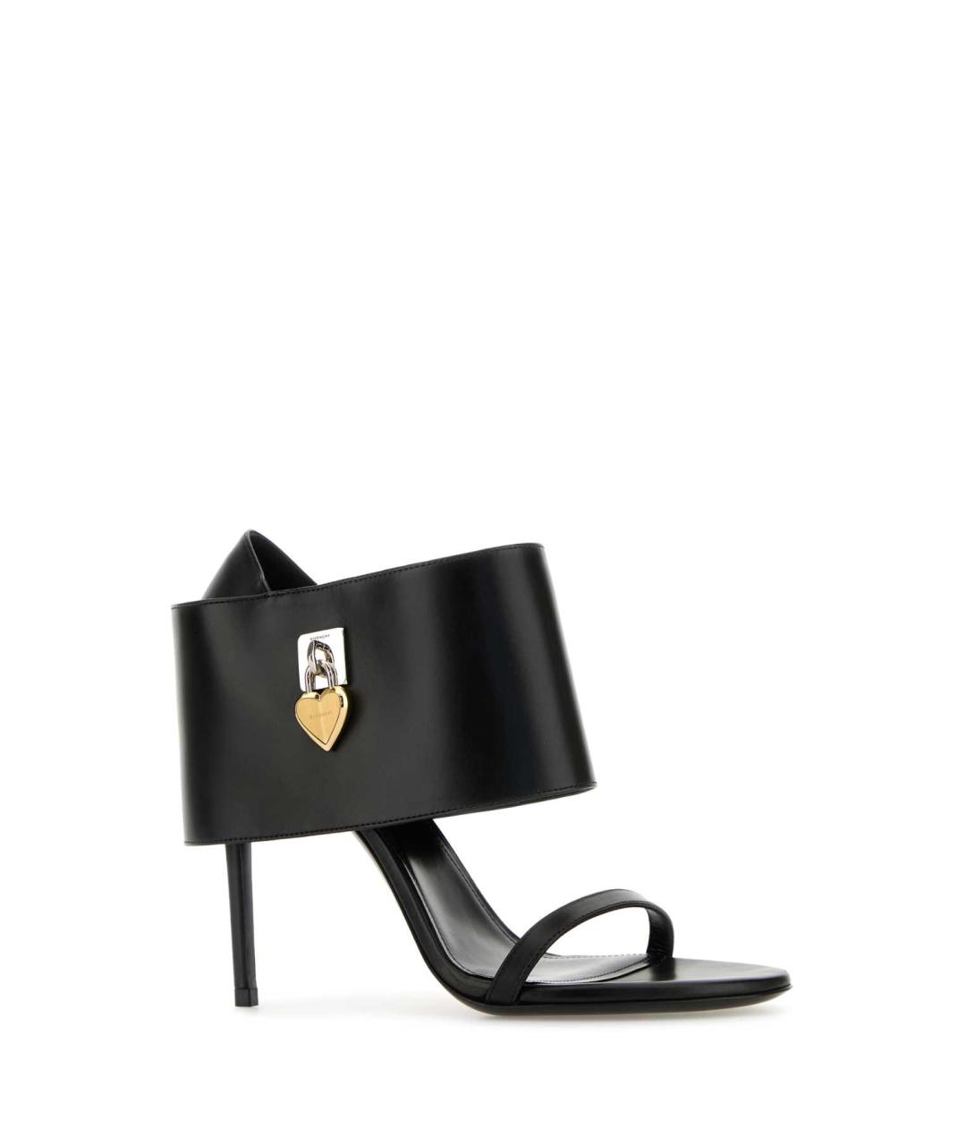 GIVENCHY Черные кожаные босоножки, фото 2