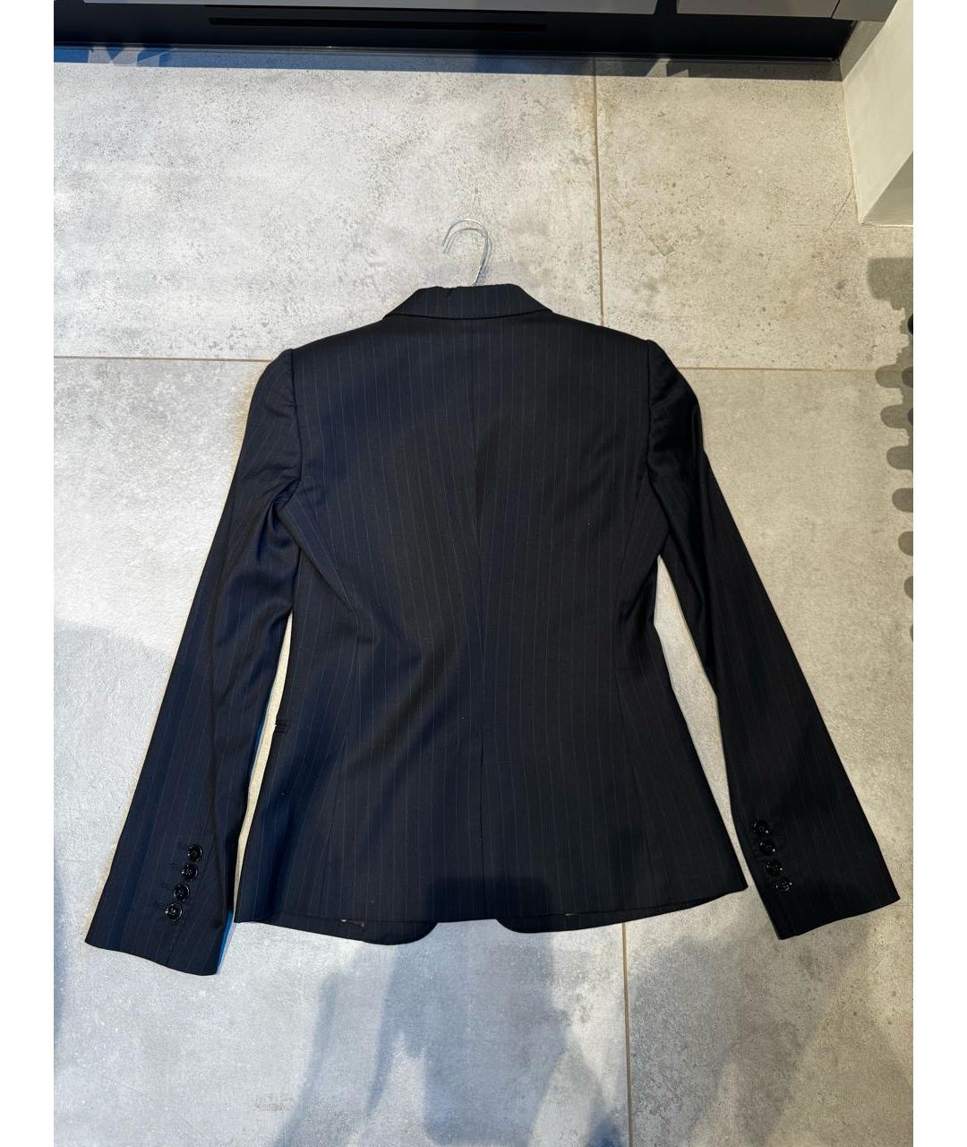 DOLCE&GABBANA Черный шерстяной жакет/пиджак, фото 2