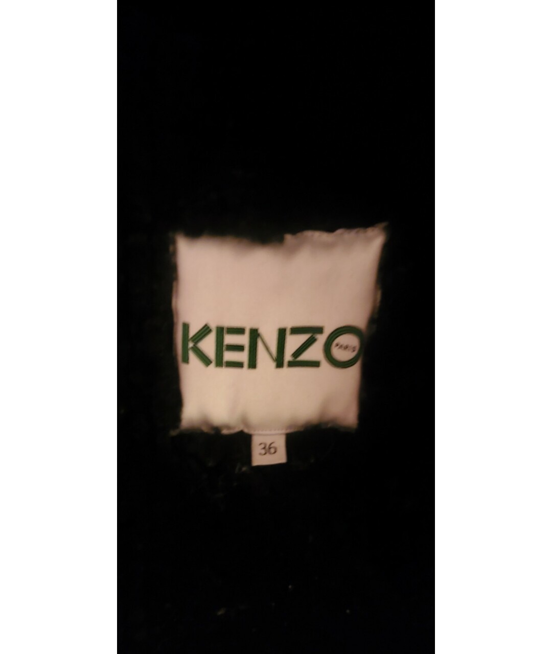 KENZO Черная дубленка, фото 7