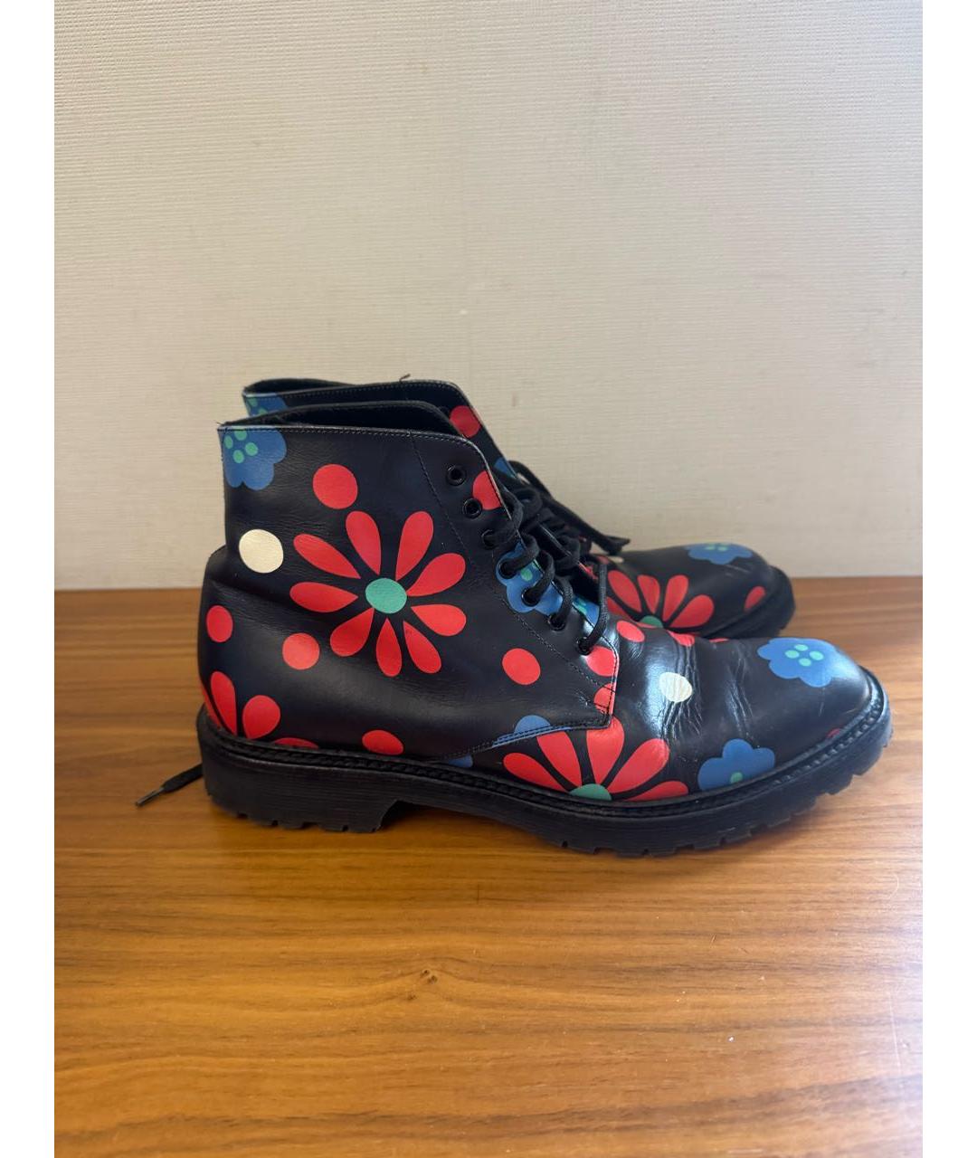 SAINT LAURENT Мульти кожаные ботинки, фото 5