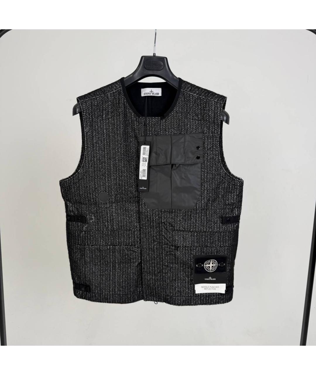 STONE ISLAND Серый жилет, фото 2