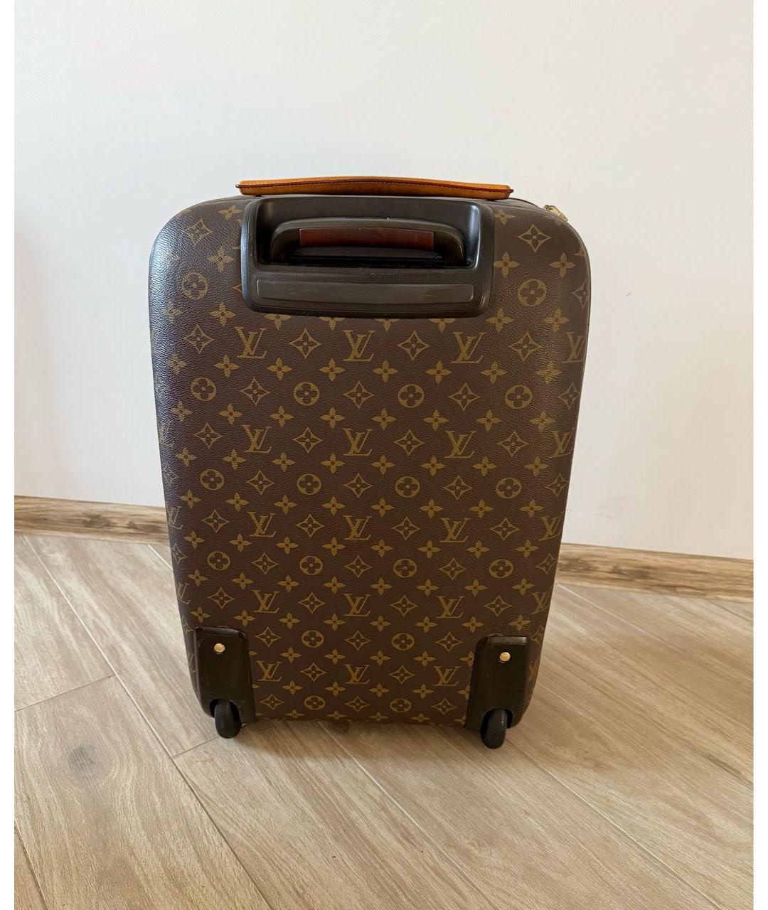LOUIS VUITTON Коричневый чемодан, фото 4