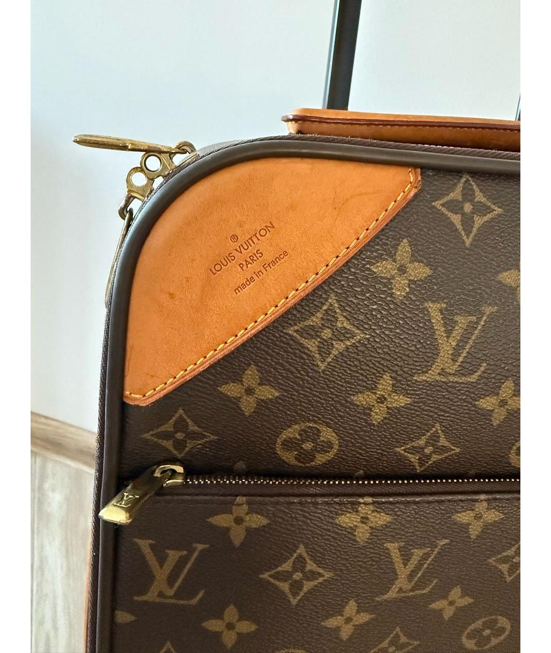 LOUIS VUITTON Коричневый чемодан, фото 2