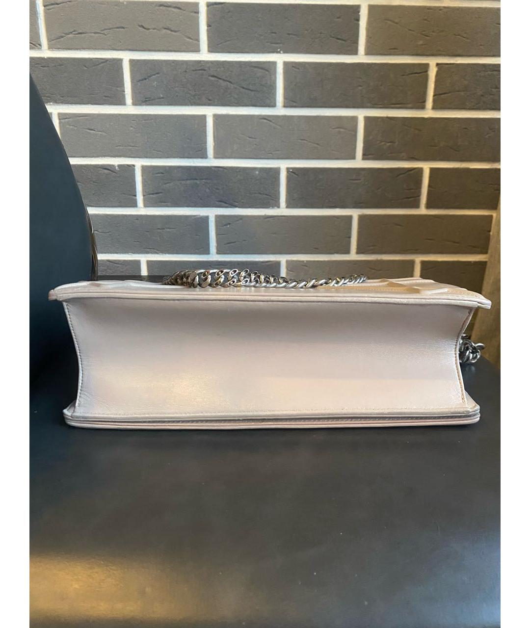 CHRISTIAN DIOR Бежевая кожаная сумка через плечо, фото 6