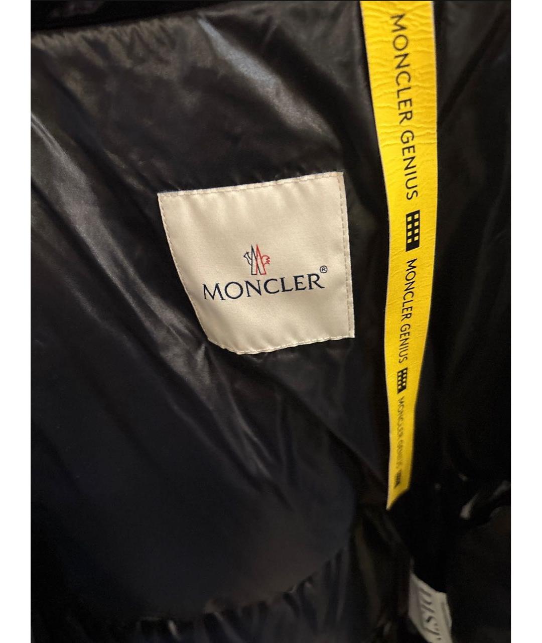 MONCLER Черный пуховик, фото 3