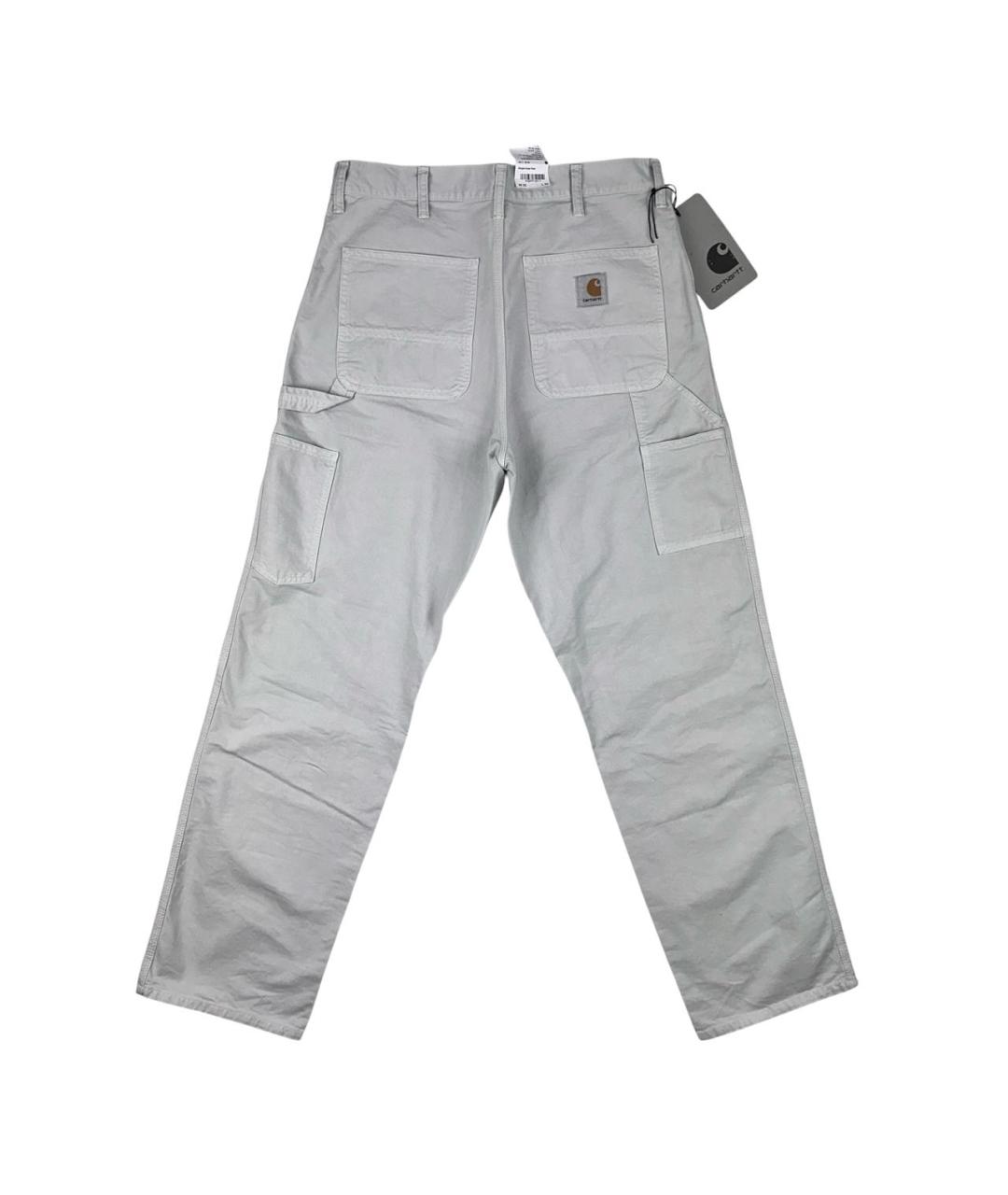 CARHARTT WIP Серые хлопковые брюки чинос, фото 2