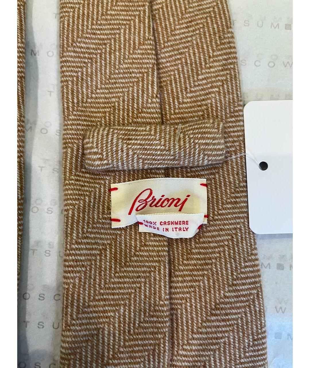 BRIONI Бежевый галстук, фото 3