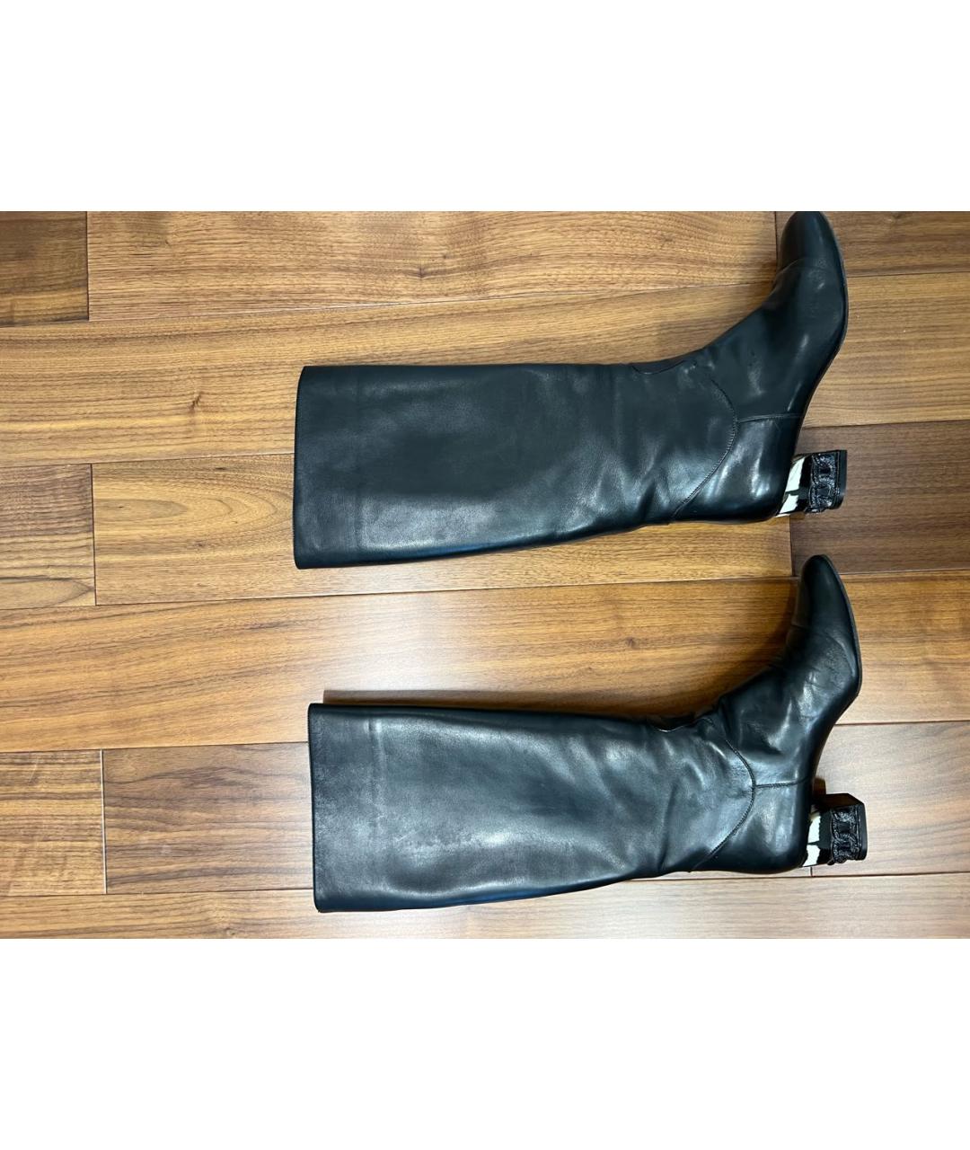 CASADEI Черные кожаные сапоги, фото 8