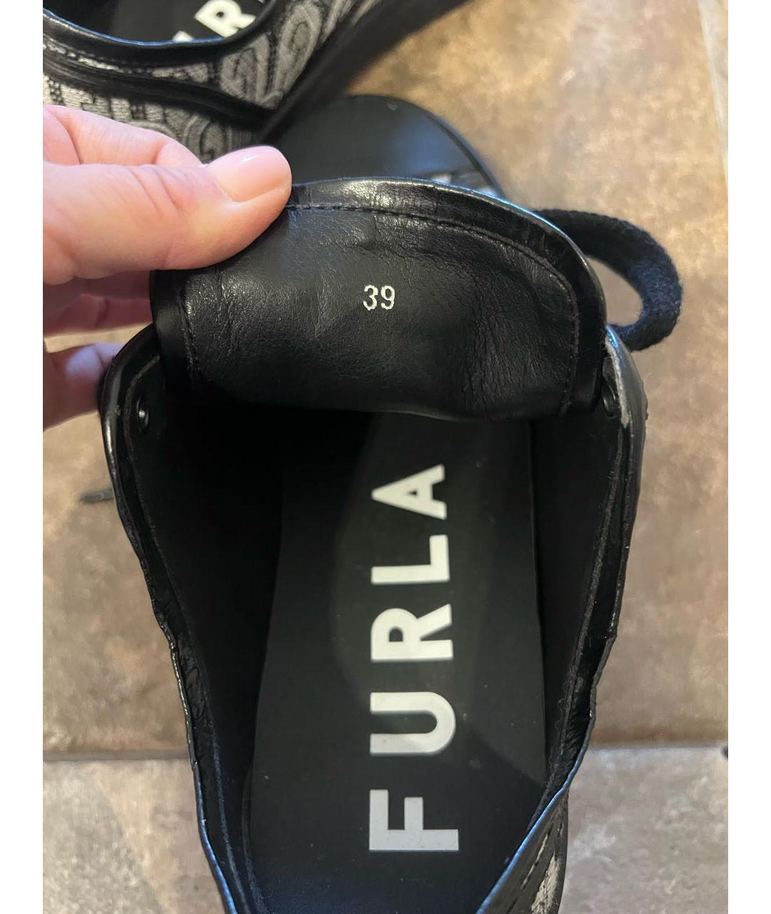 FURLA Серые текстильные кеды, фото 6