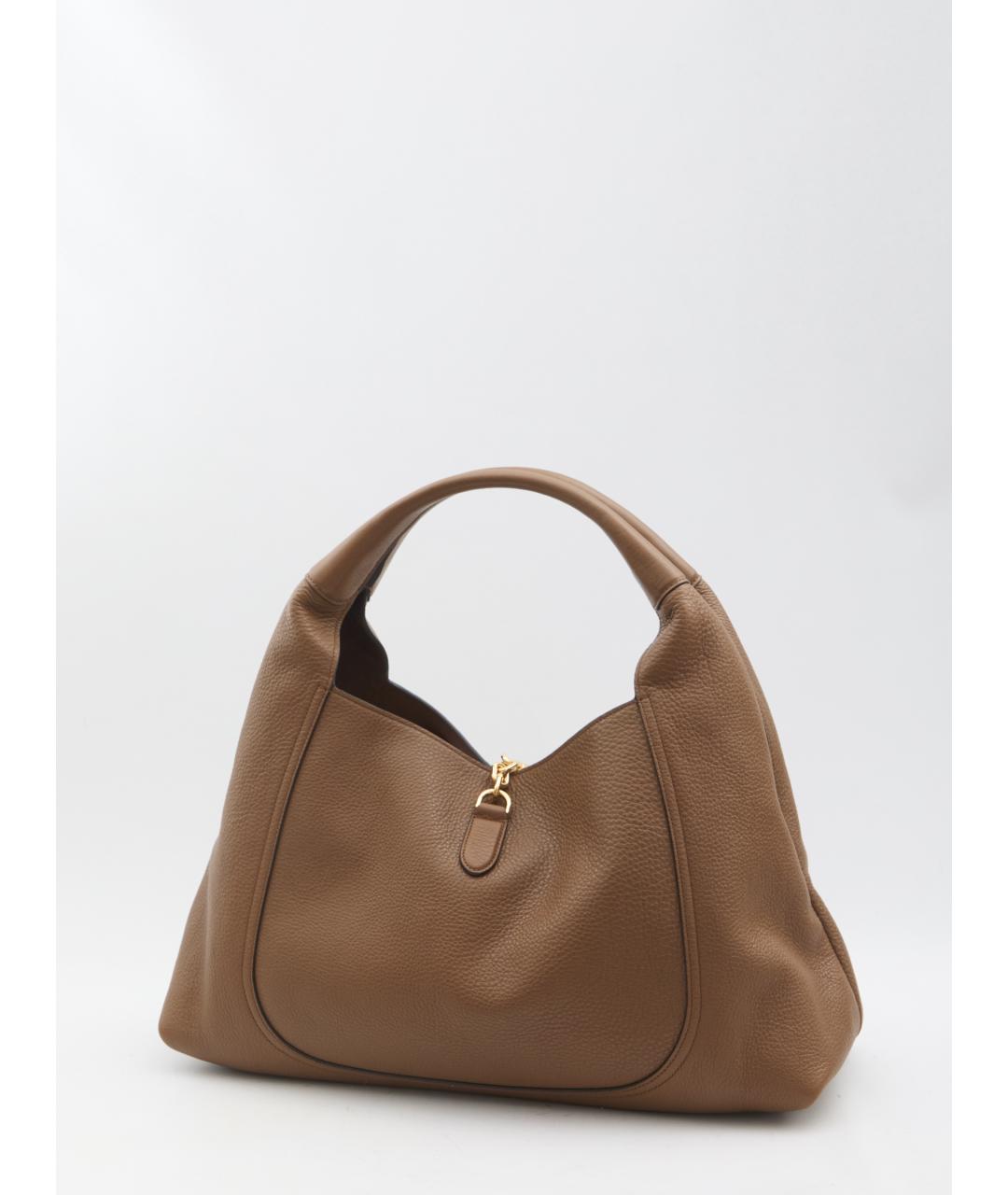 GUCCI Коричневая кожаная сумка через плечо, фото 2