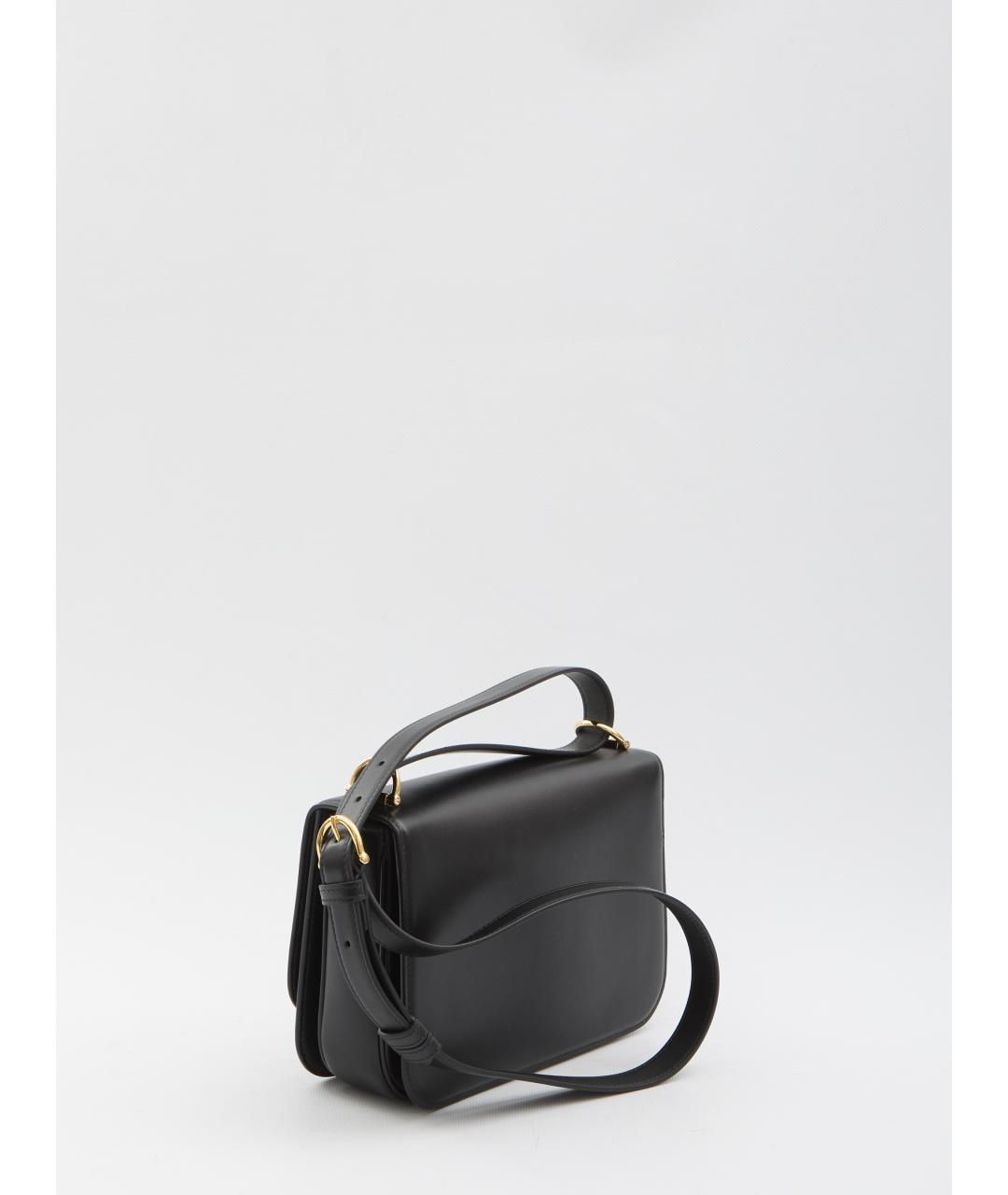 GUCCI Черная кожаная сумка через плечо, фото 2