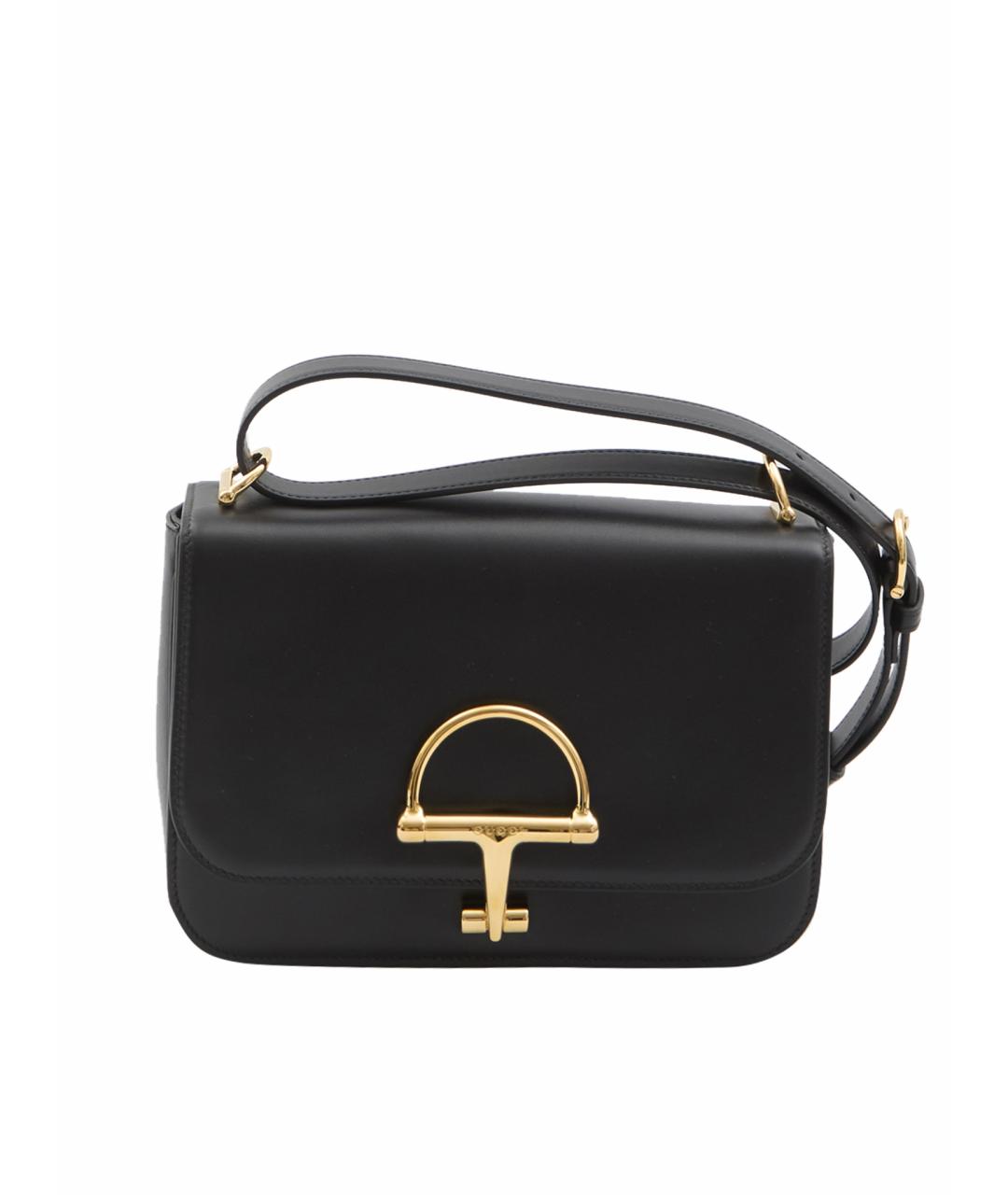 GUCCI Черная кожаная сумка через плечо, фото 1