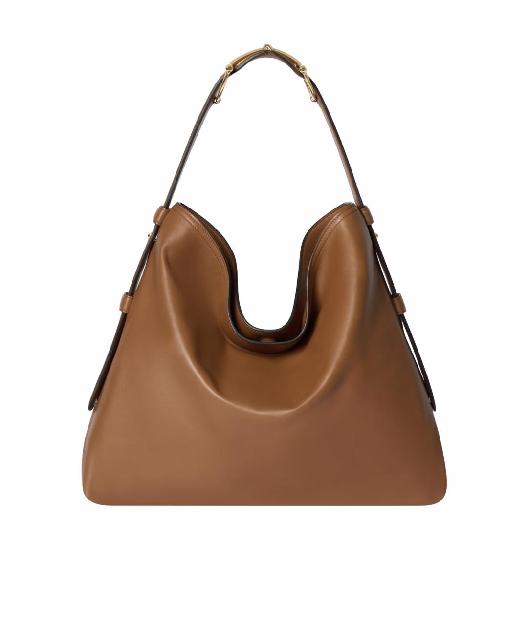 GUCCI Коричневая кожаная сумка через плечо, фото 1