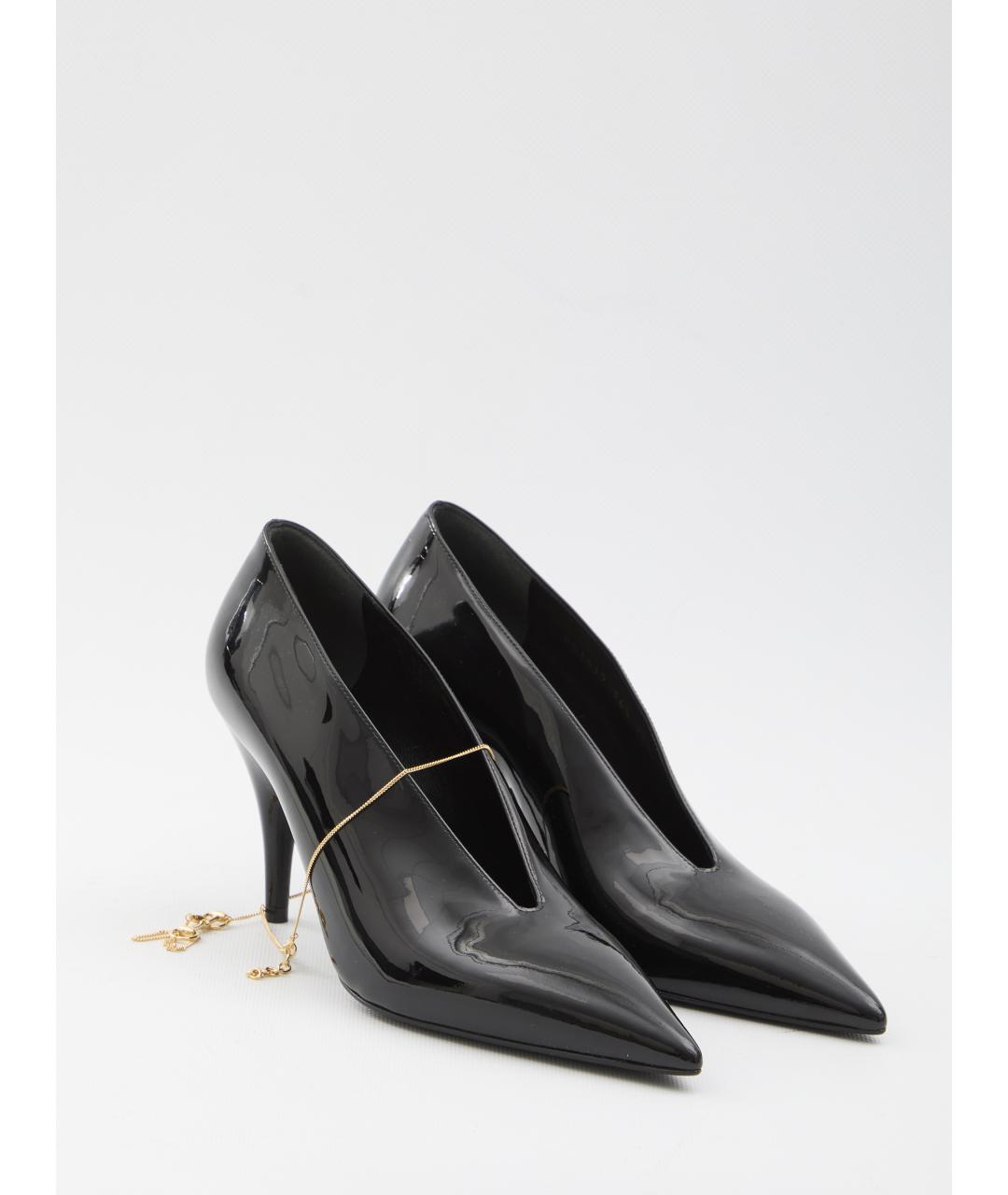 GUCCI Черные туфли из лакированной кожи, фото 2