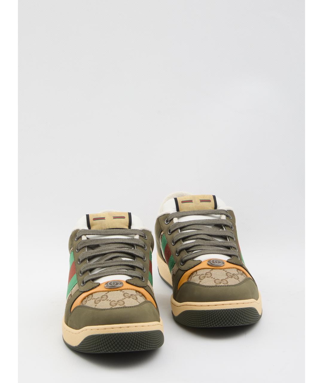 GUCCI Мульти кожаные низкие кроссовки / кеды, фото 5