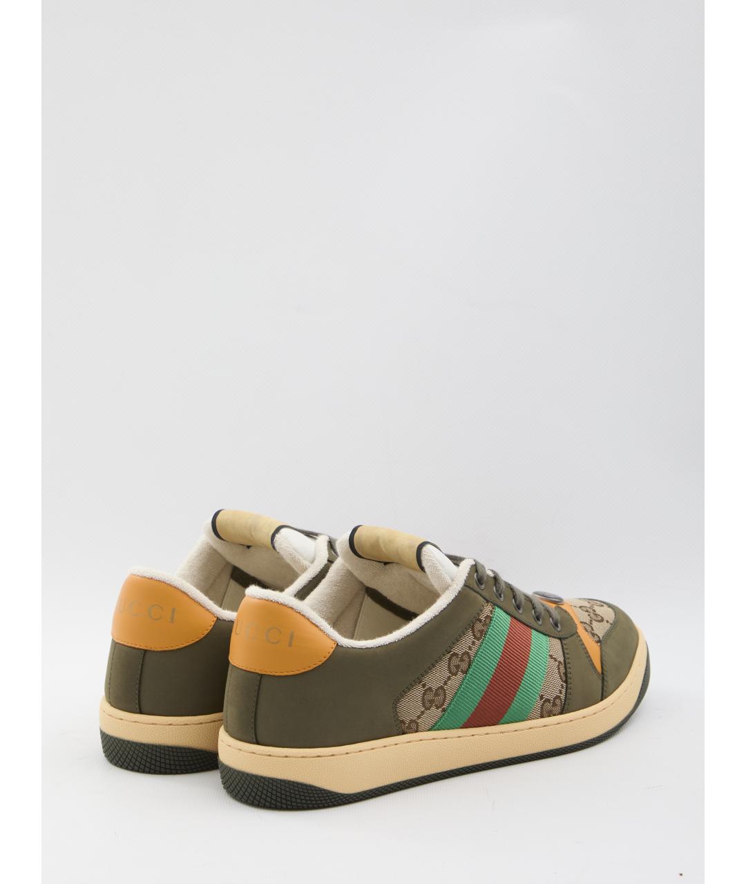 GUCCI Мульти кожаные низкие кроссовки / кеды, фото 3