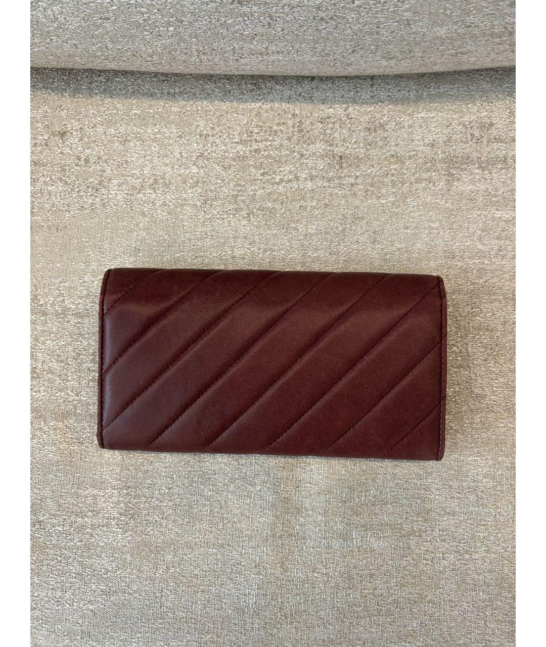 CHANEL Коричневый кожаный кошелек, фото 3