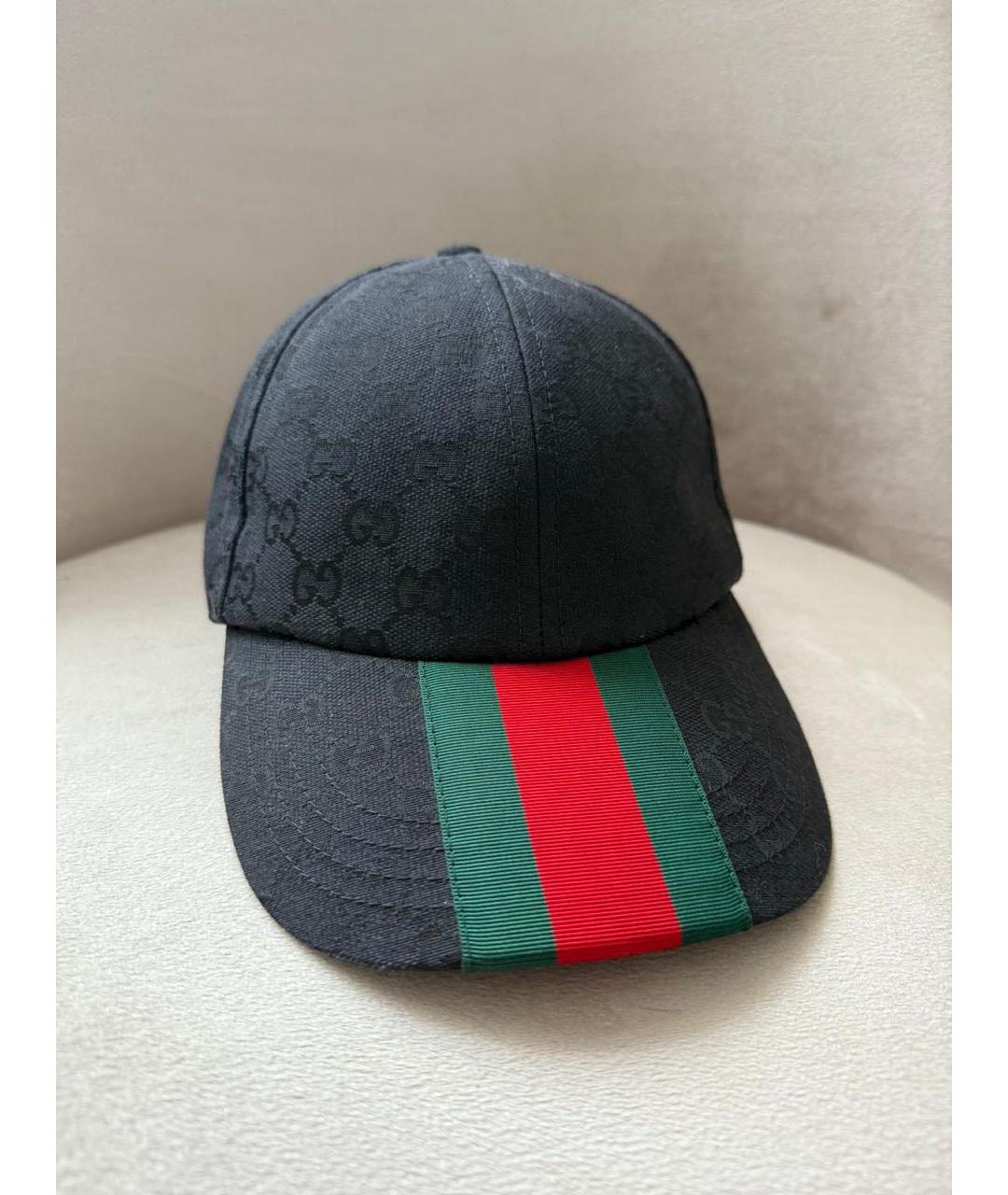 GUCCI Черная хлопковая кепка/бейсболка, фото 5