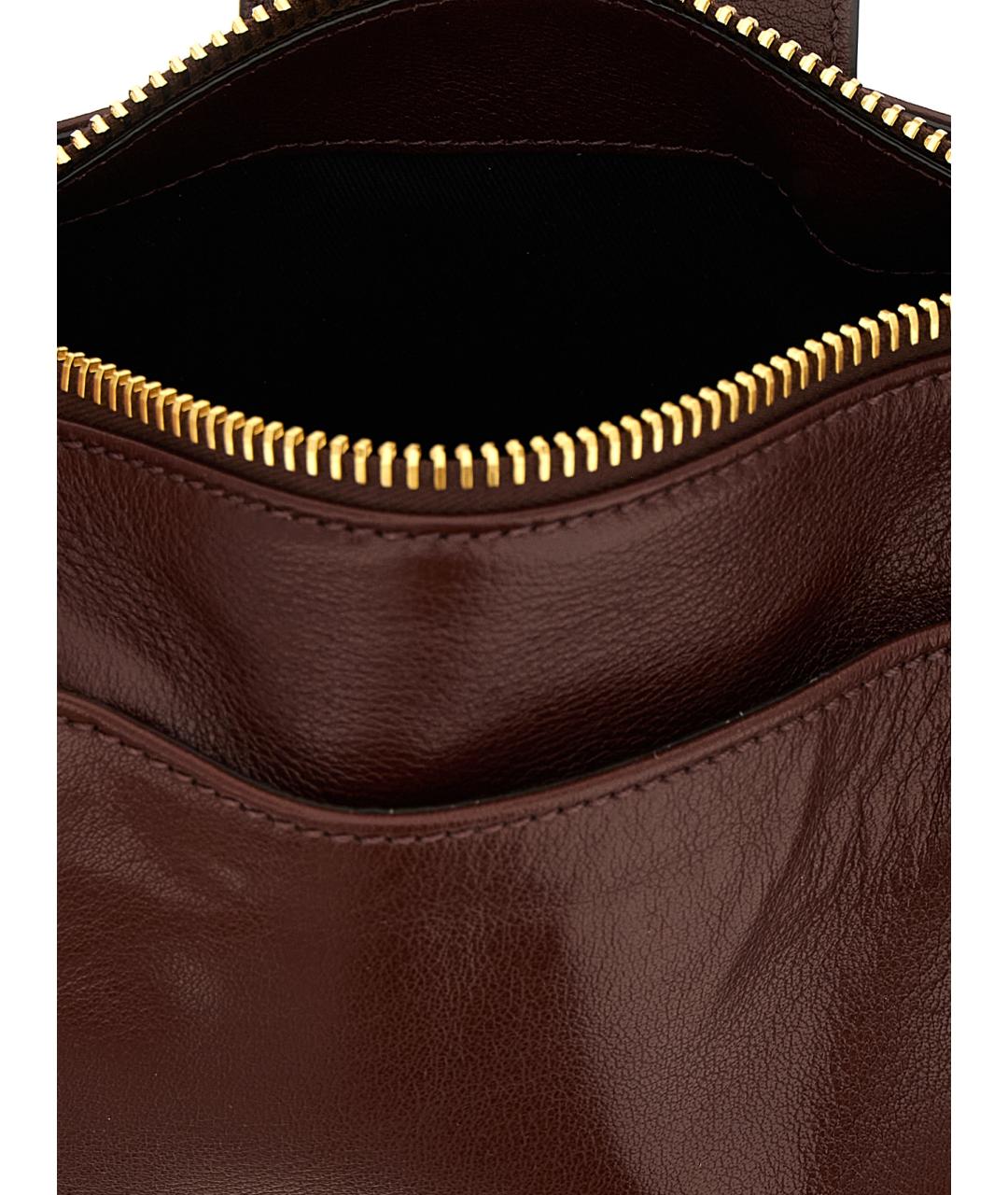 CHLOE Коричневая кожаная сумка через плечо, фото 4