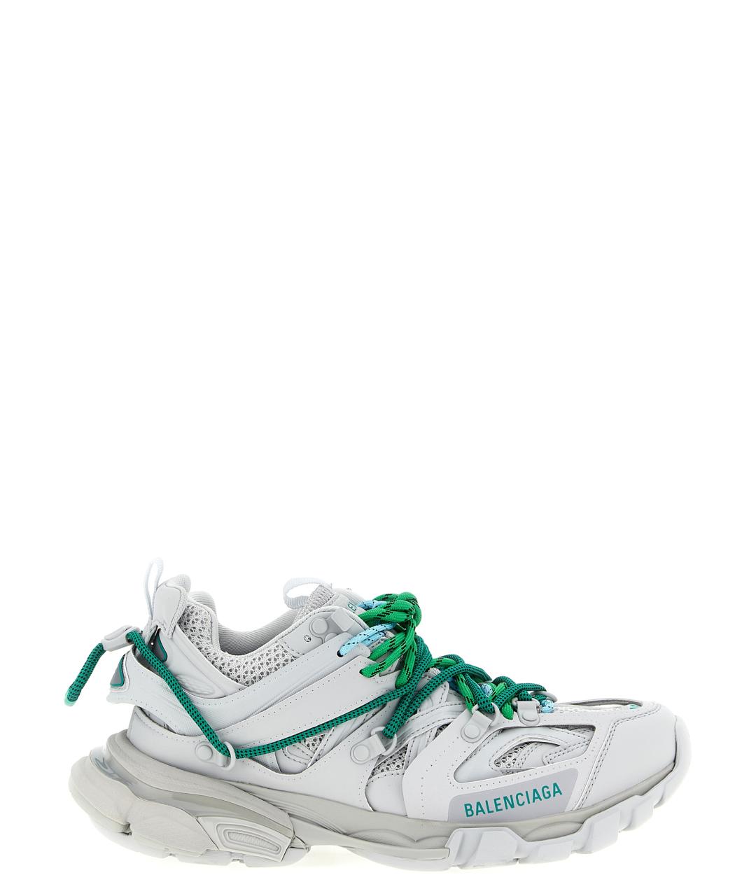 BALENCIAGA Серые синтетические низкие кроссовки / кеды, фото 1